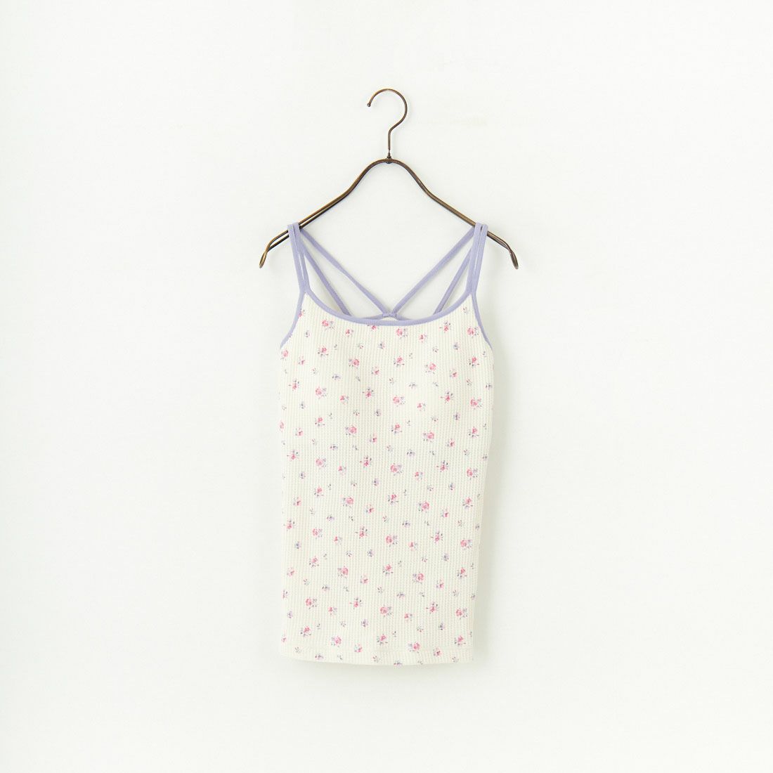 JE MORGAN [ジェイイーモーガン] 別注 TCワッフルカップ付きキャミソール [JF786-29S-JF] NAT/PINK P