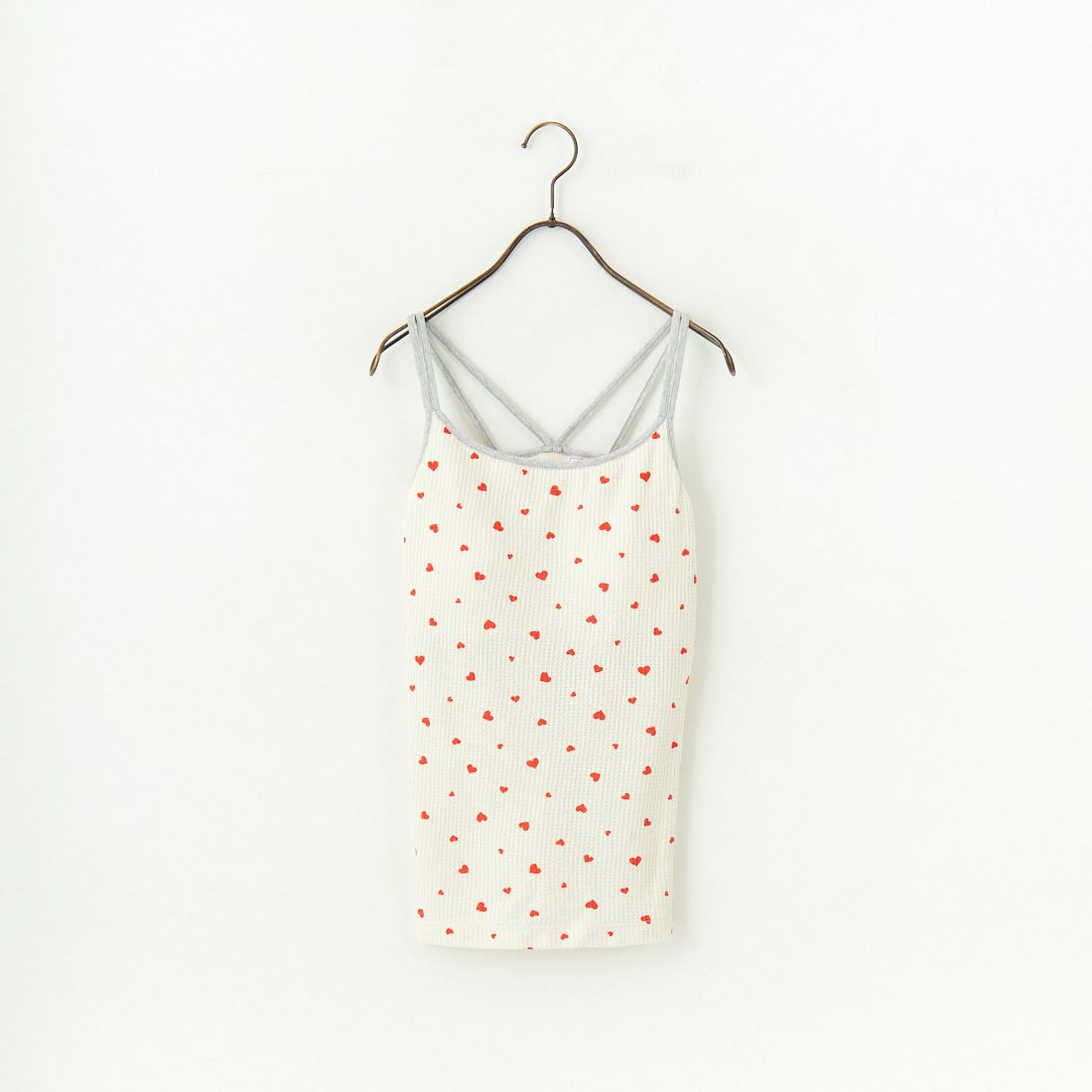 JE MORGAN [ジェイイーモーガン] 別注 TCワッフルカップ付きキャミソール [JF786-29S-JF] NAT/HEART