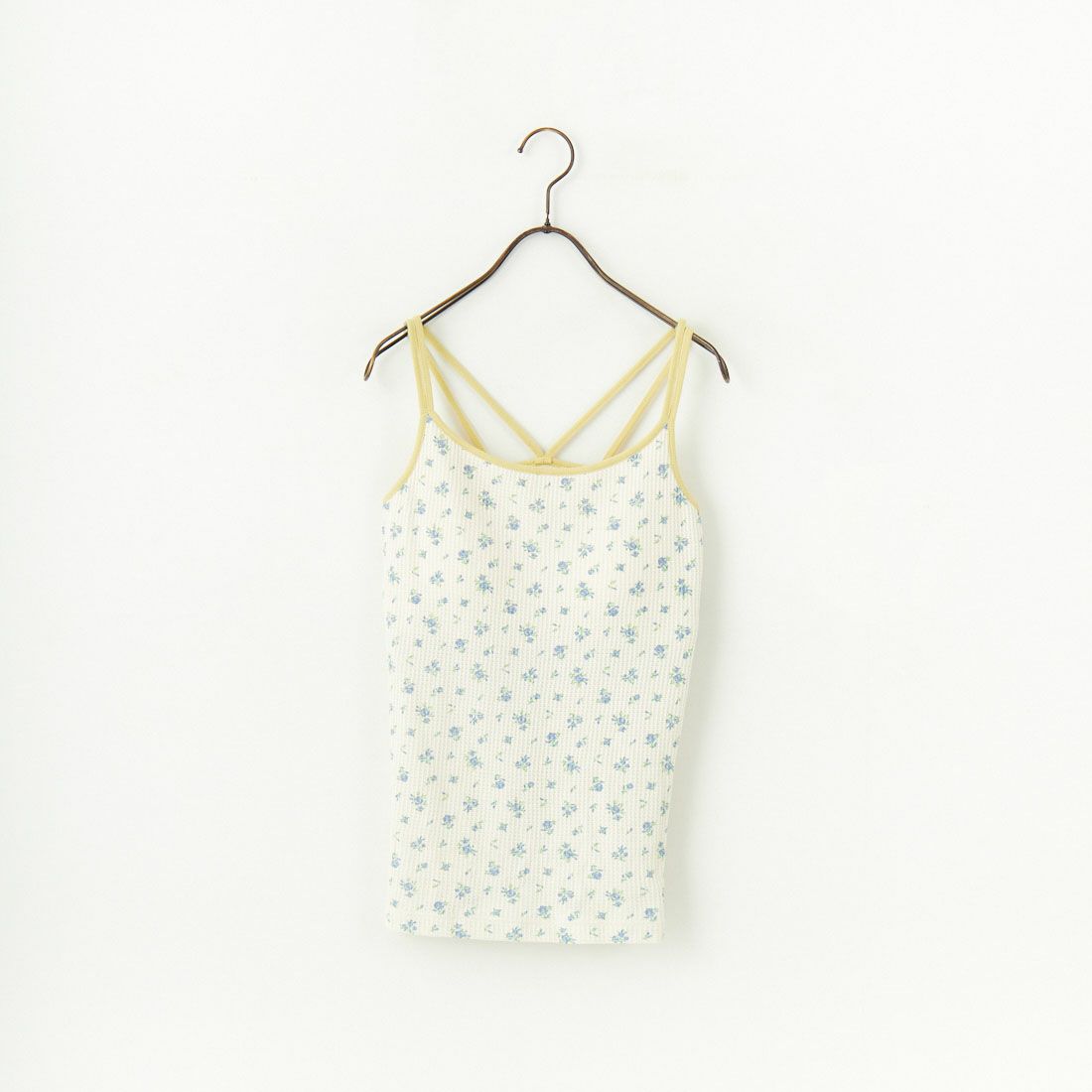 JE MORGAN [ジェイイーモーガン] 別注 TCワッフルカップ付きキャミソール [JF786-29S-JF] NAT/BLUE