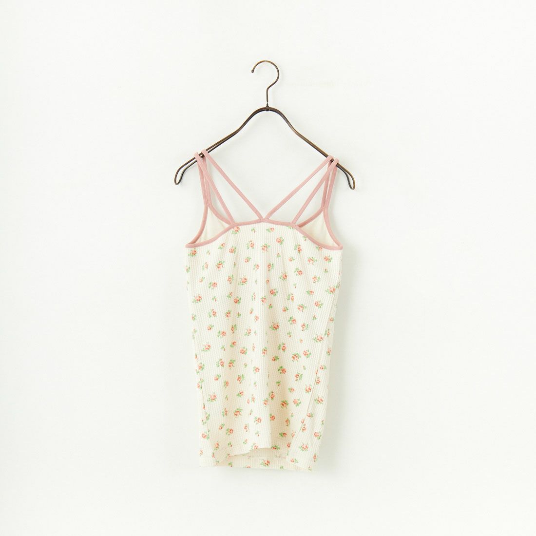 JE MORGAN [ジェイイーモーガン] 別注 TCワッフルカップ付きキャミソール [JF786-29S-JF] NAT/RED