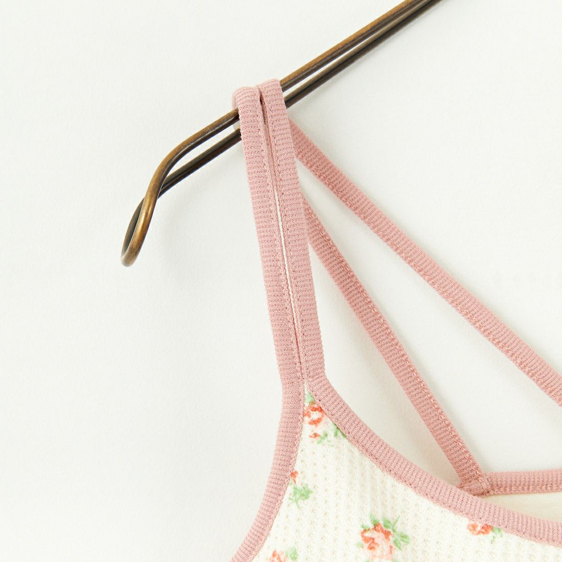 JE MORGAN [ジェイイーモーガン] 別注 TCワッフルカップ付きキャミソール [JF786-29S-JF] NAT/RED