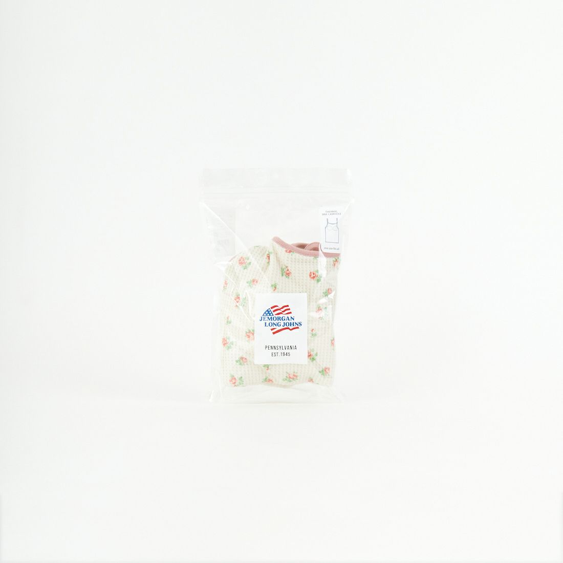 JE MORGAN [ジェイイーモーガン] 別注 TCワッフルカップ付きキャミソール [JF786-29S-JF] NAT/RED