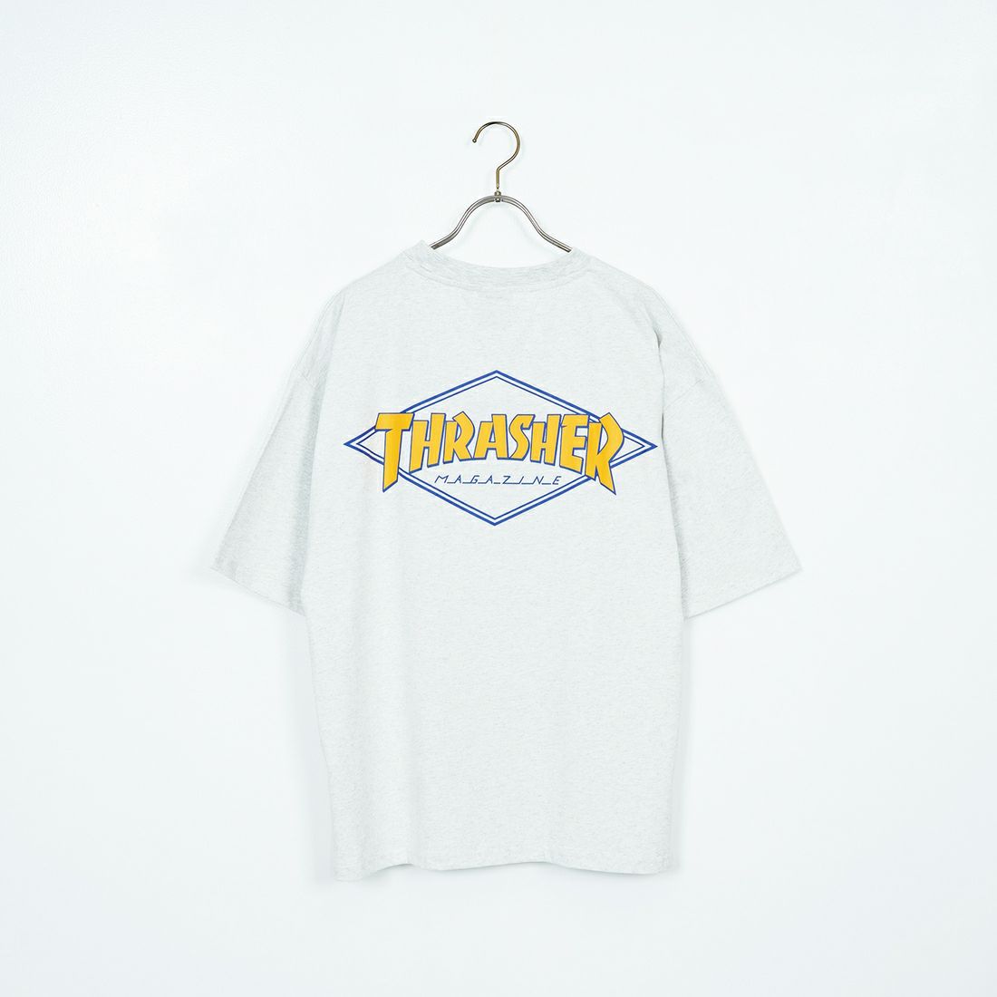 THRASHER [スラッシャー] ダイアモンド ロゴ ショートスリーブTシャツ [TH24SU04] A.GRY