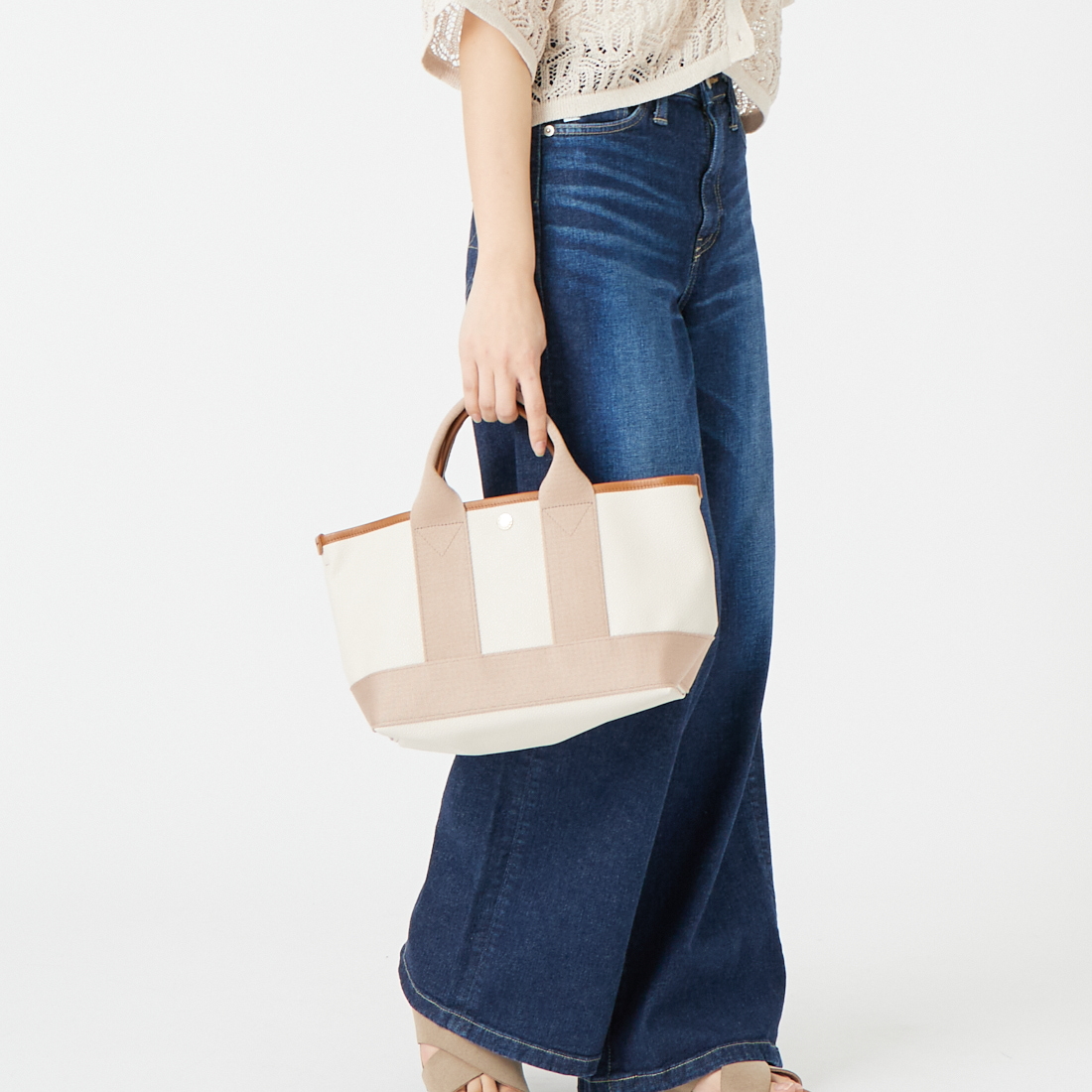 TREASURE TOPKAPI [トレジャートプカピ] スコッチグレイン スモールトートバッグ [503-08-0120200] 13 ｸﾞﾚｰｼﾞｭ