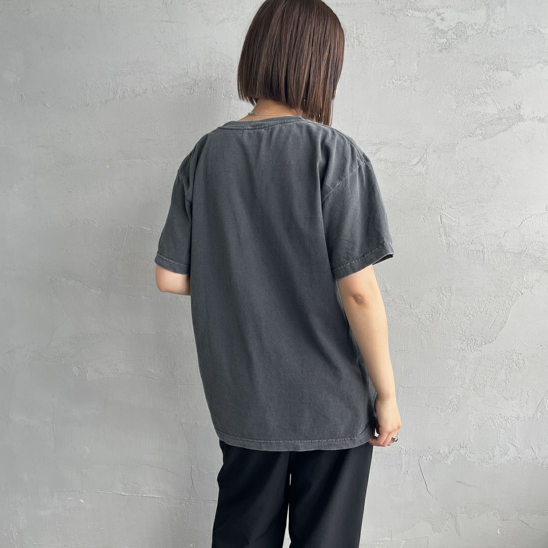 GOOD ROCK SPEED [グッドロックスピード] Nimrod/Tシャツ [25GRD004W] CHARCOAL &&モデル身長：160cm 着用サイズ：F&&