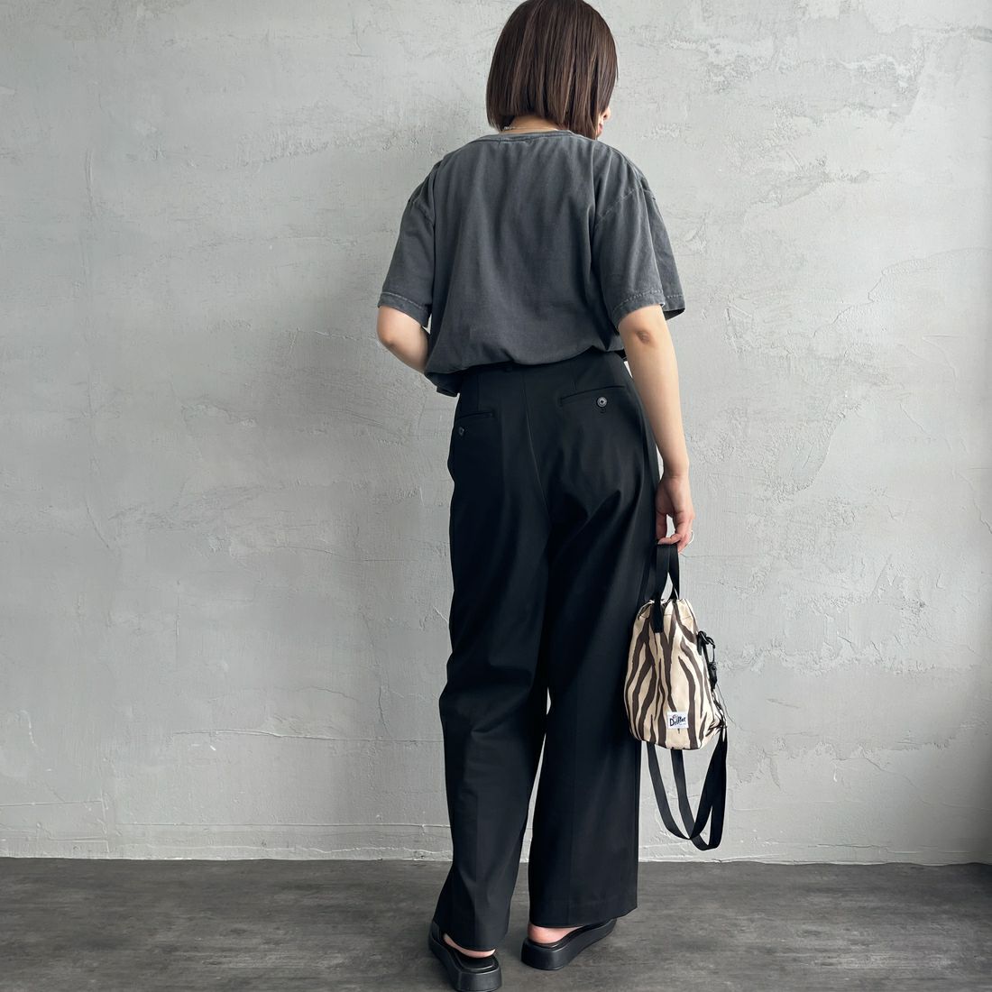GOOD ROCK SPEED [グッドロックスピード] Nimrod/Tシャツ [25GRD004W] CHARCOAL &&モデル身長：160cm 着用サイズ：F&&