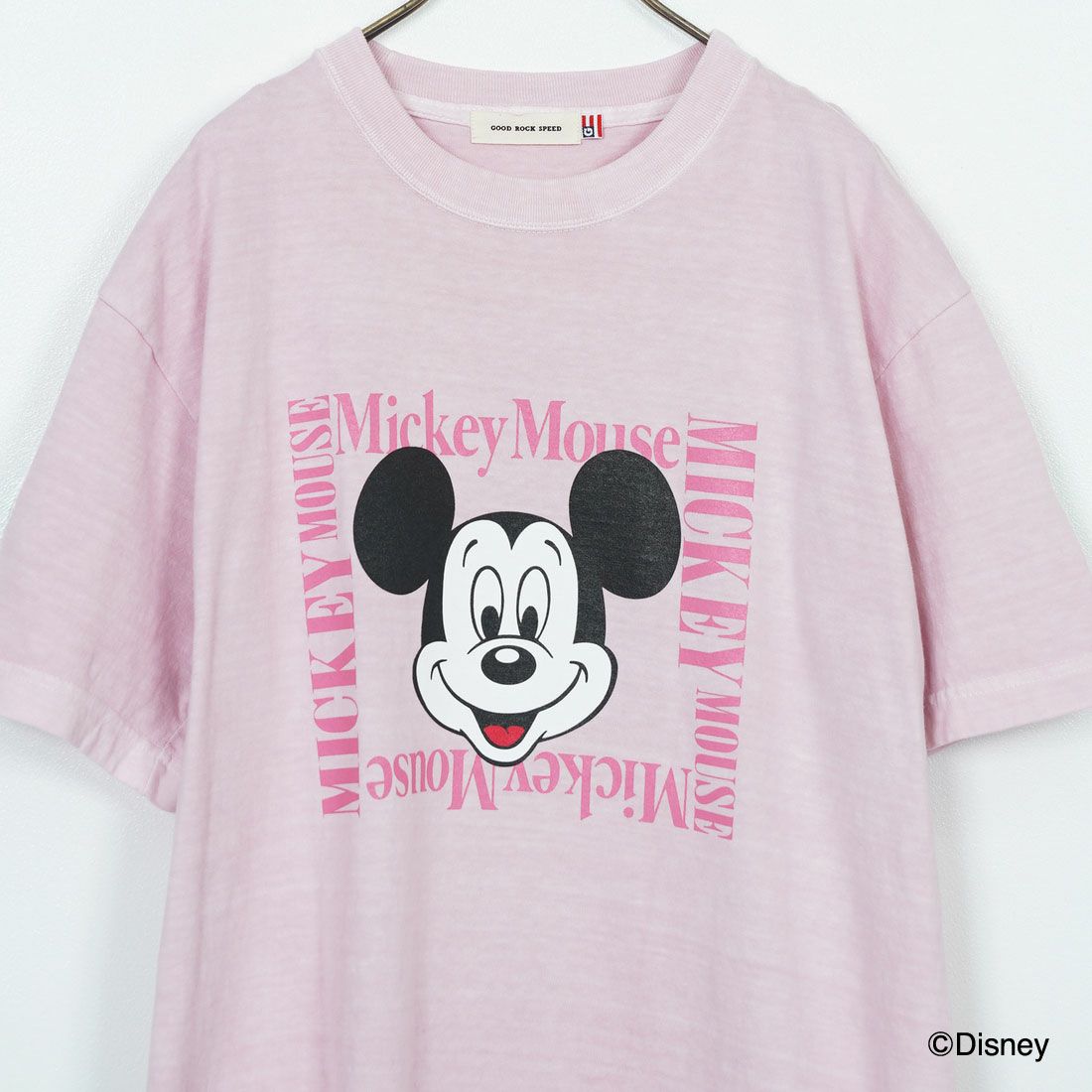 GOOD ROCK SPEED [グッドロックスピード] ミッキーマウス / ショートスリーブTシャツ [25FDS003W] PINK