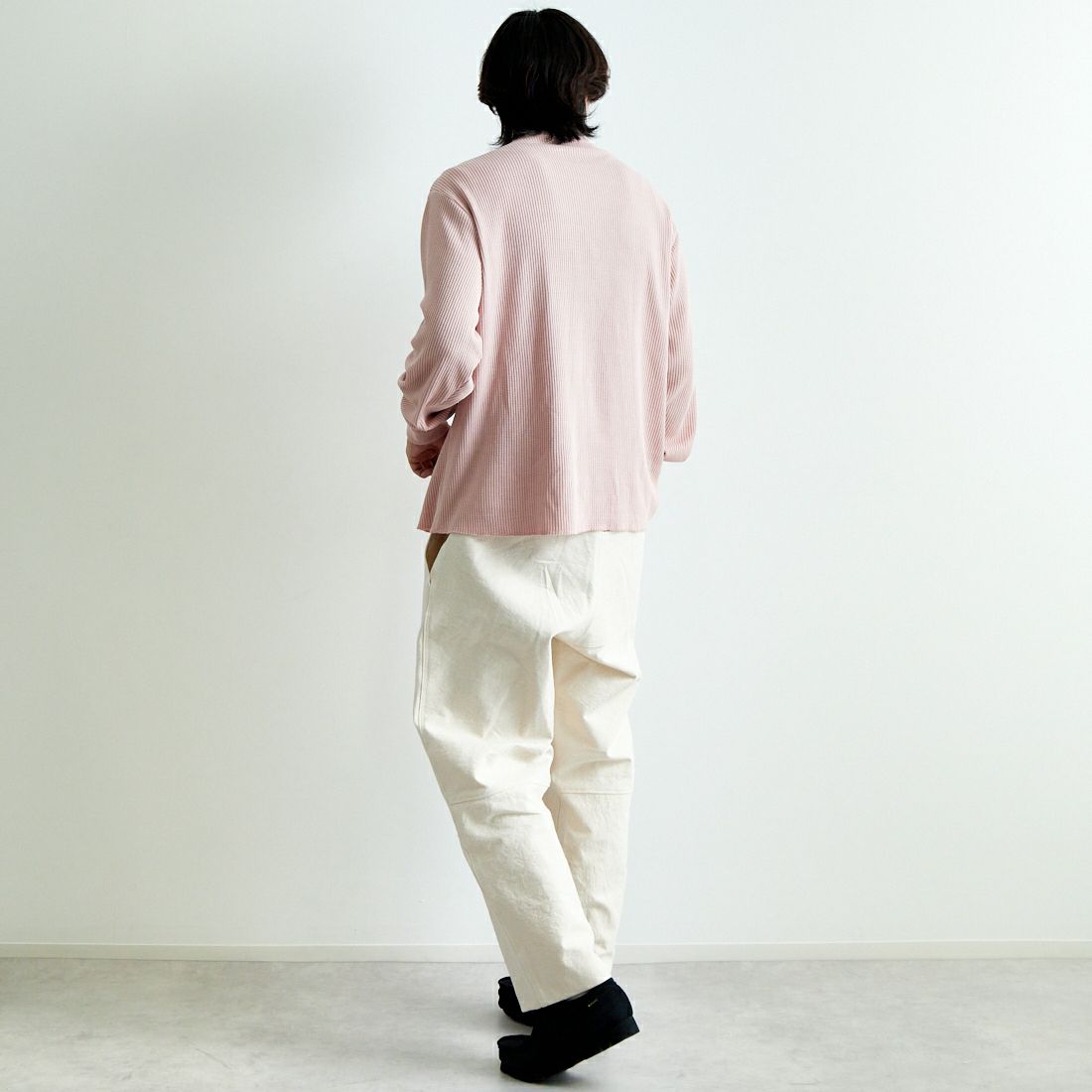 ODDMENT [オッドメント] USネイビー キャンバスパンツ [NAVY-SEA-CVS-PANTS] ONE &&モデル身長：179cm 着用サイズ：ONE SIZE&&