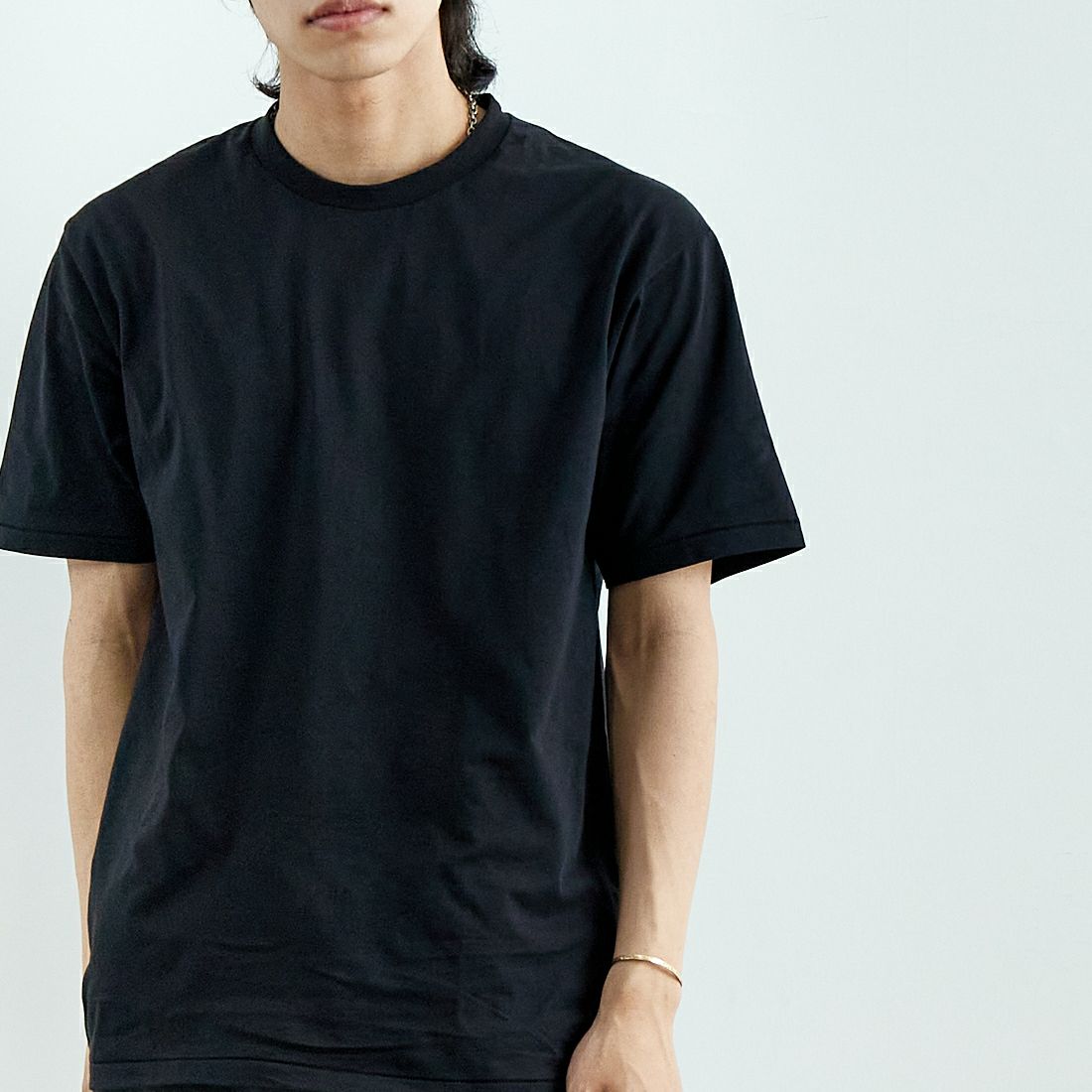 THE NORTH FACE [ザ ノースフェイス] ショートスリーブ フラッシュドライパックTシャツ [NT32542] K &&モデル身長：179cm 着用サイズ：L&&