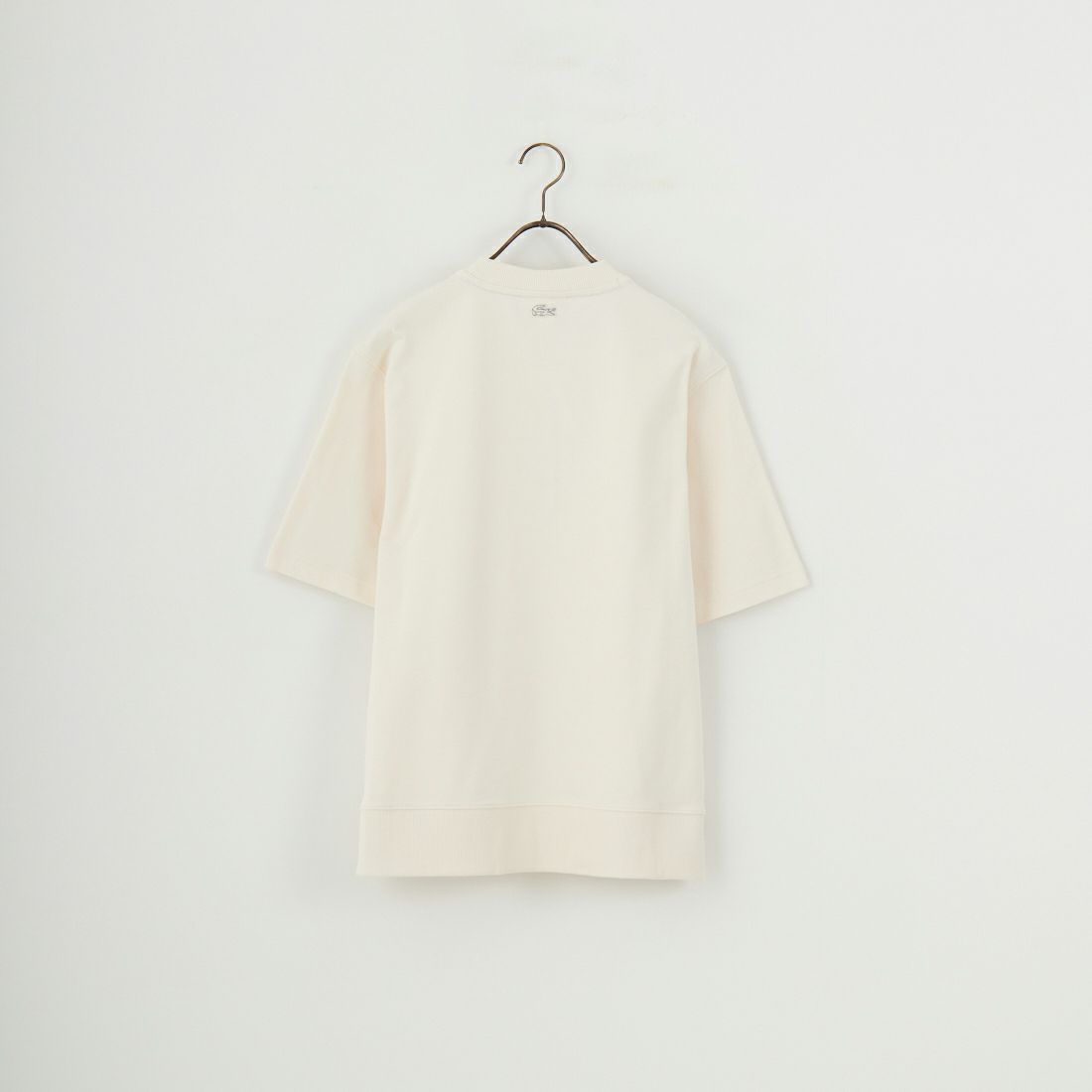 LACOSTE [ラコステ] ロゴ刺繍ショートスリーブスウェット [SH6418] XFJ ECRU