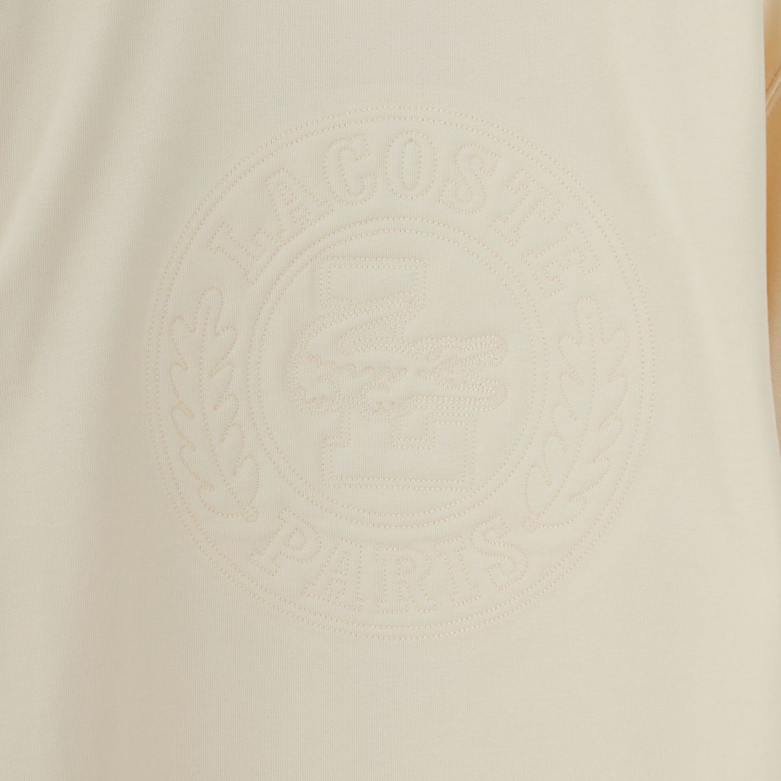 LACOSTE [ラコステ] ロゴ刺繍ショートスリーブスウェット [SH6418] XFJ ECRU