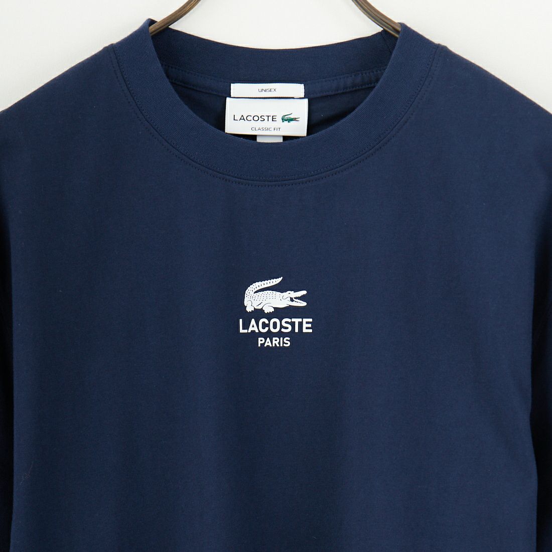 LACOSTE [ラコステ] スモールパリロゴクルーネックTシャツ [TH2739] 166 NAVY