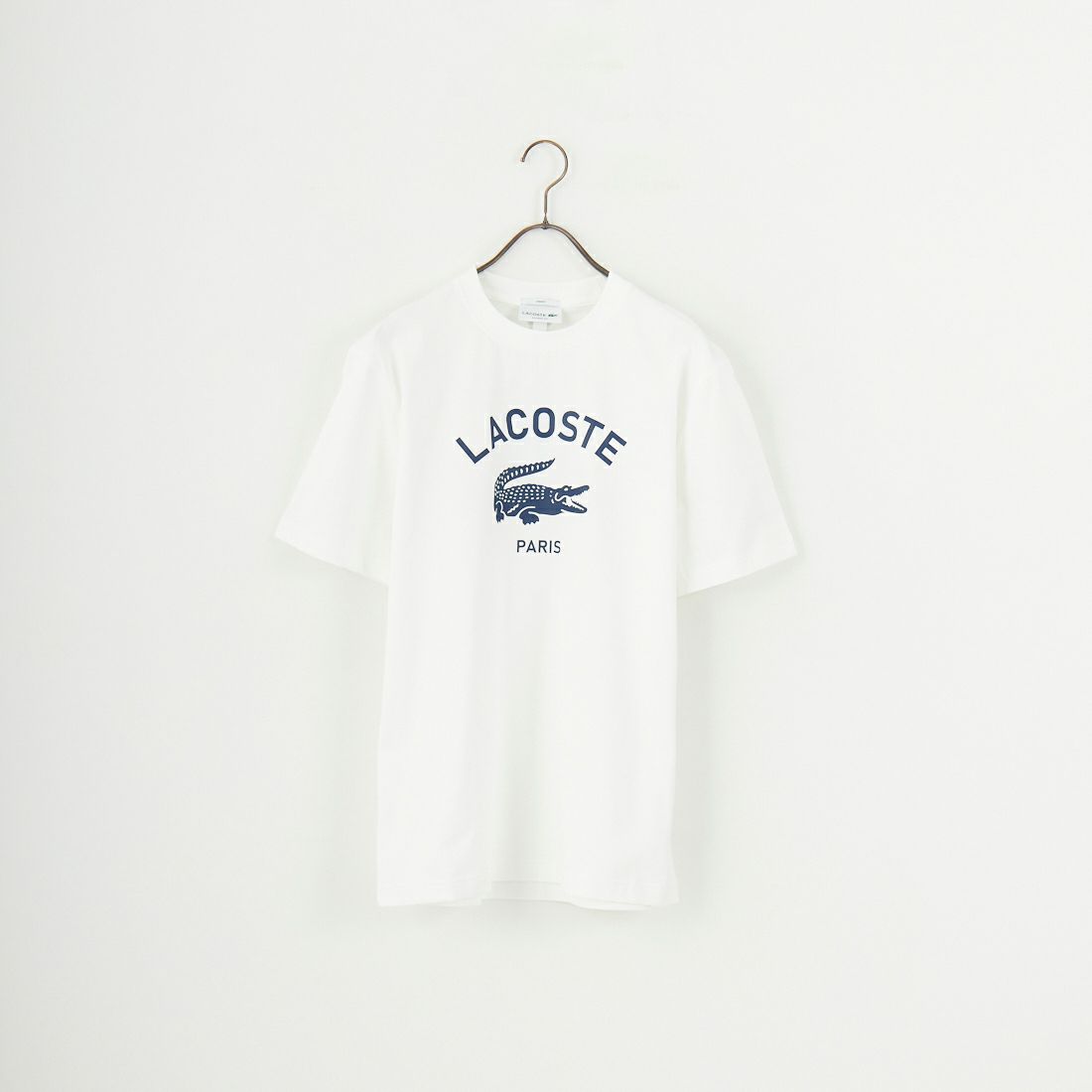 LACOSTE [ラコステ] アーチネームカレッジロゴTシャツ [TH2733] 70V FARINE