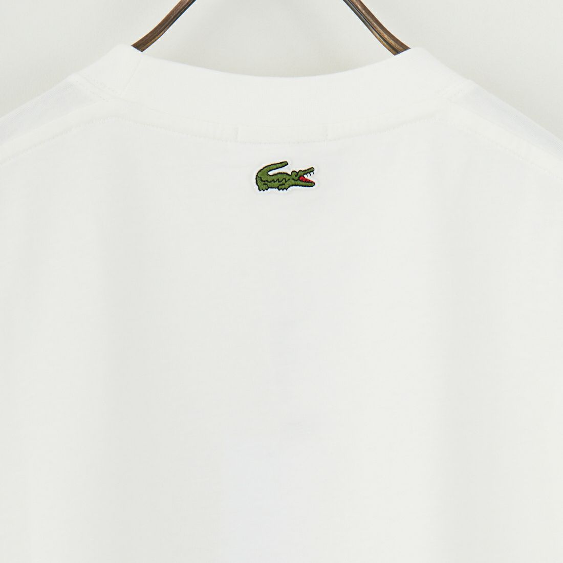 LACOSTE [ラコステ] スモールパリロゴクルーネックTシャツ [TH2739] 70V FARINE