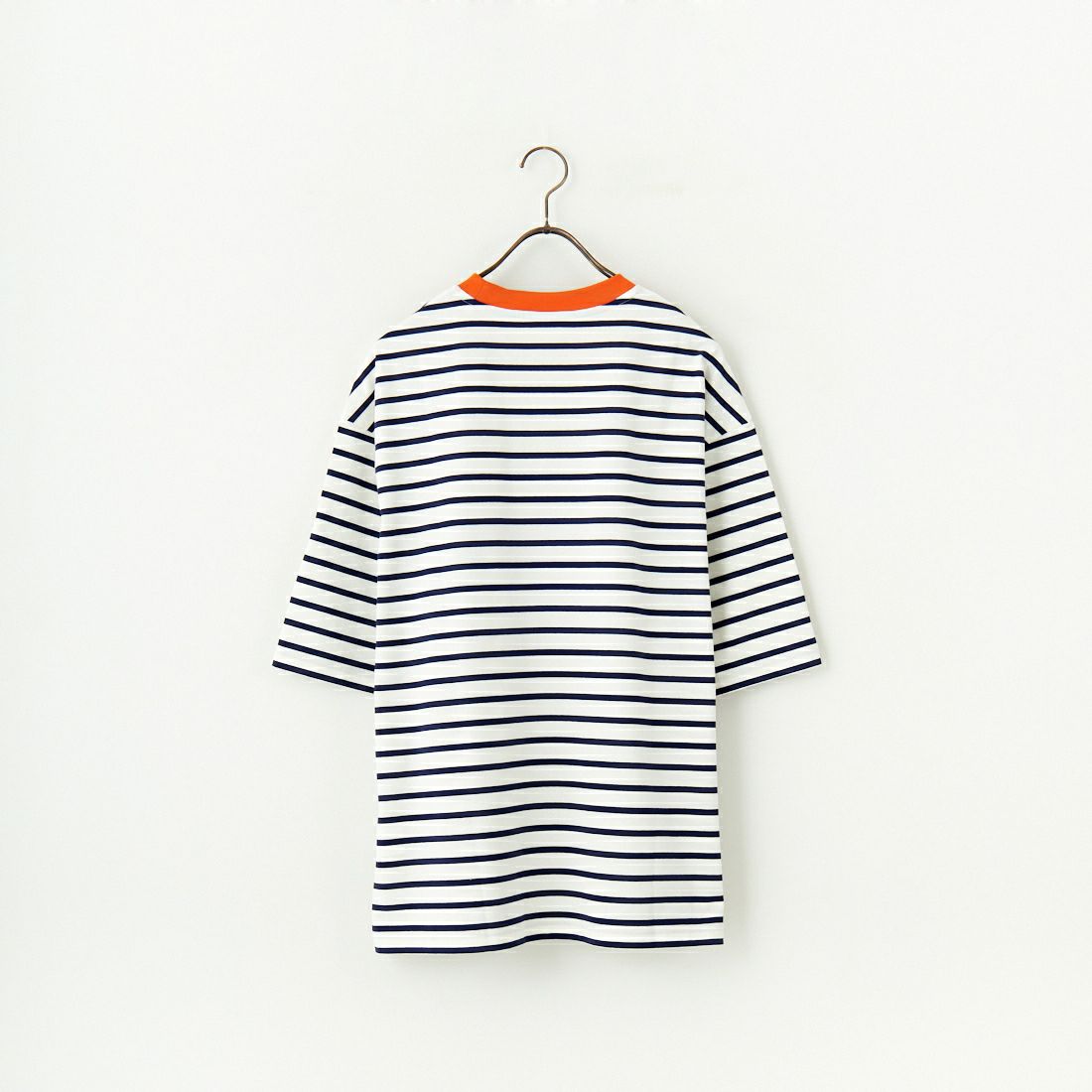 ORCIVAL [オーシバル] ワイドクルーネックボーダーTシャツ [OR-C0460MSD] WHT/NVY