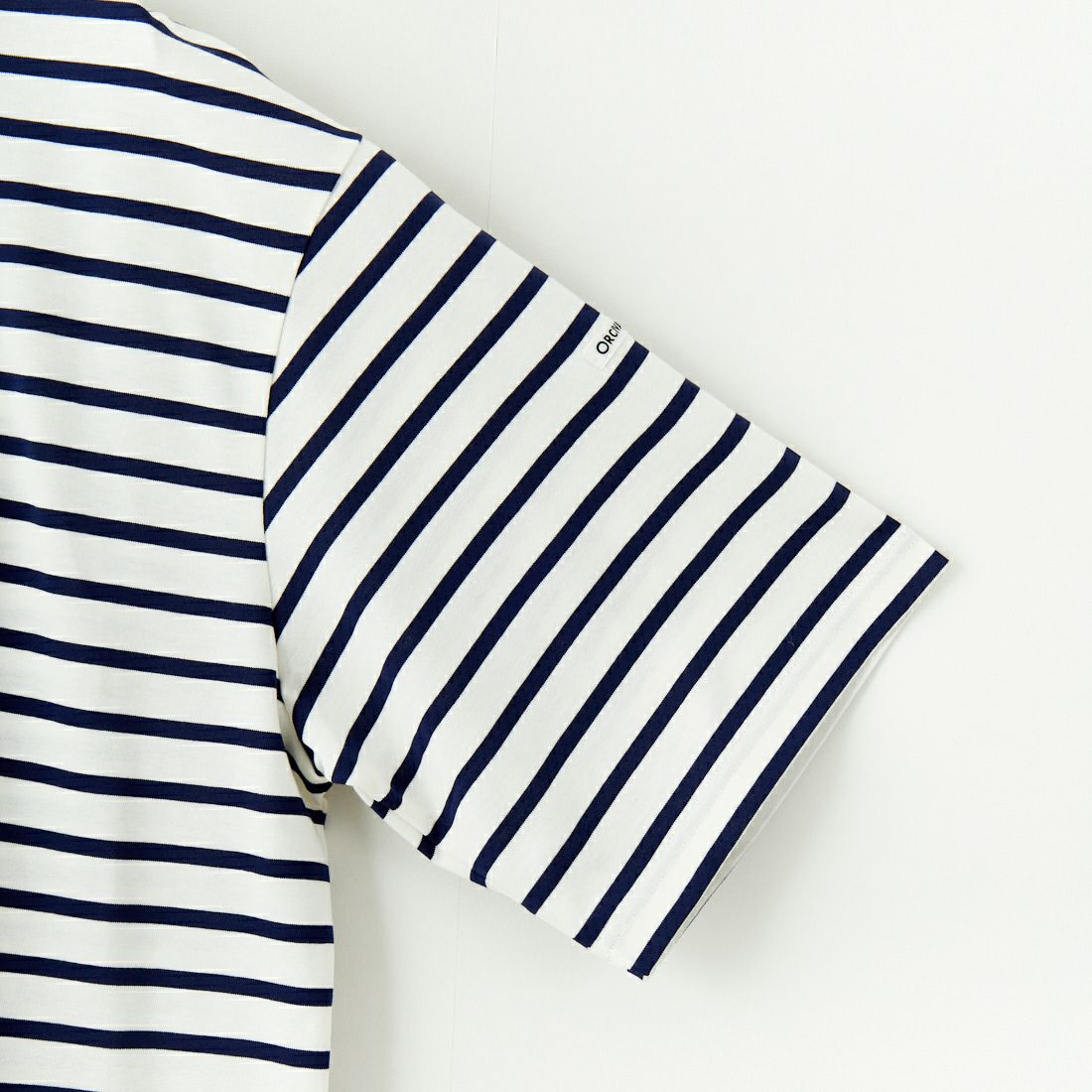 ORCIVAL [オーシバル] ワイドクルーネックボーダーTシャツ [OR-C0460MSD] WHT/NVY