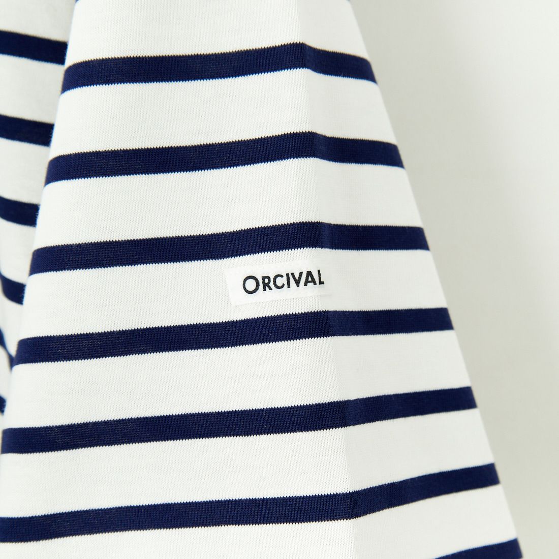 ORCIVAL [オーシバル] ワイドクルーネックボーダーTシャツ [OR-C0460MSD] WHT/NVY