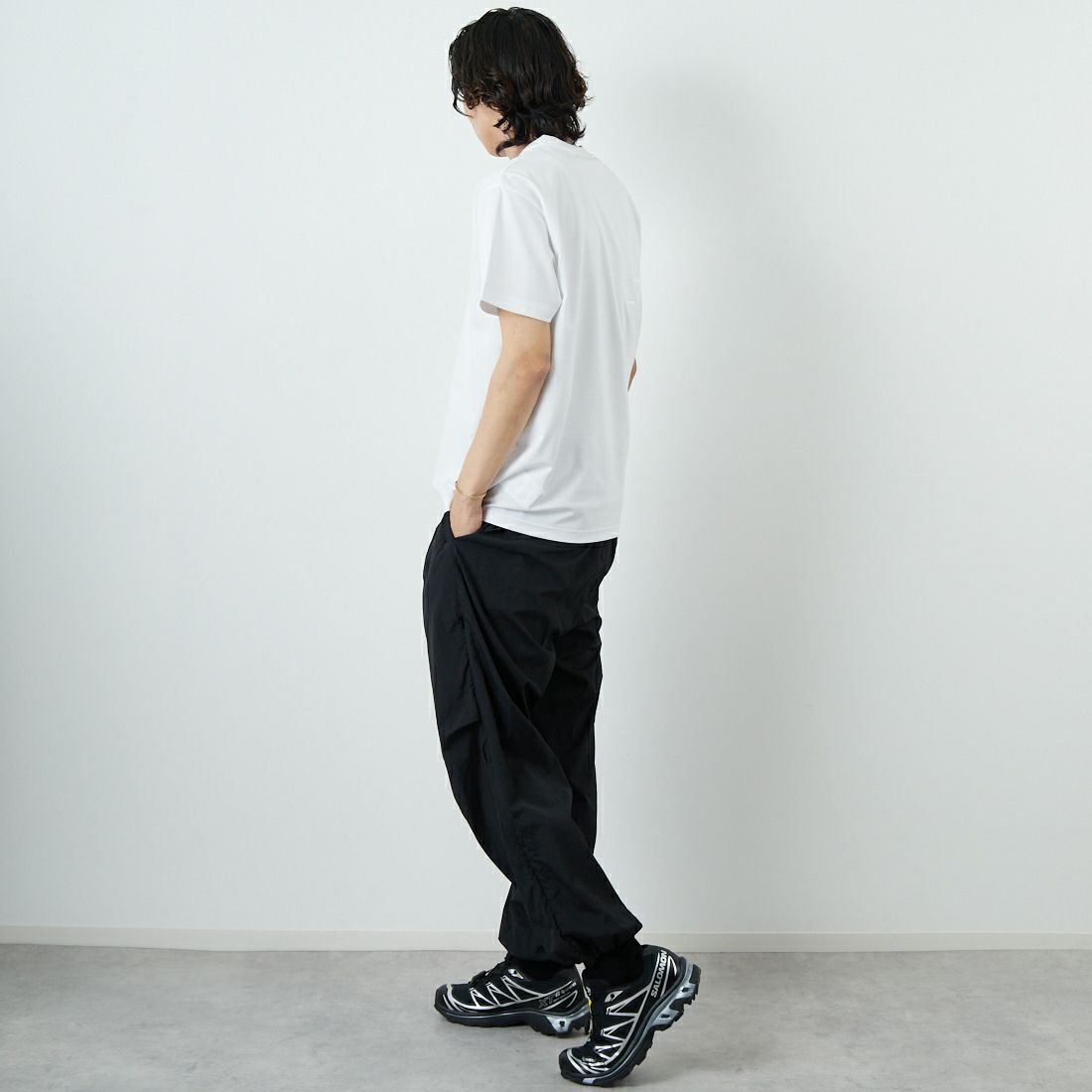 TATRAS [タトラス] 別注 GLUTO ショートスリーブTシャツ [MTIN24S8193-M-JF] WHITE &&モデル身長：179cm 着用サイズ：2&&