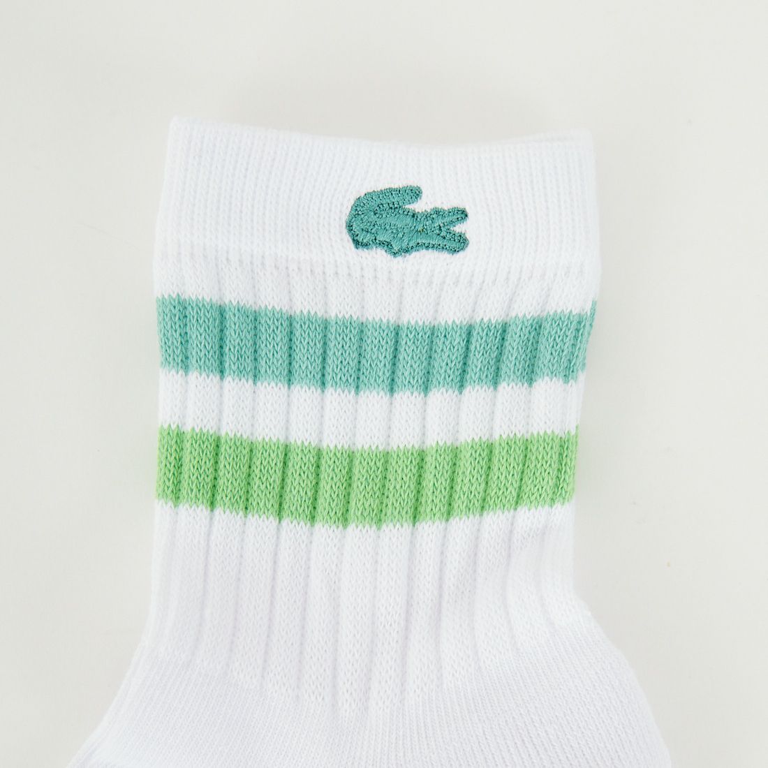 LACOSTE [ラコステ] ラインドアメリブウィメンズショートソックス [RA464] 680 BLA/EP