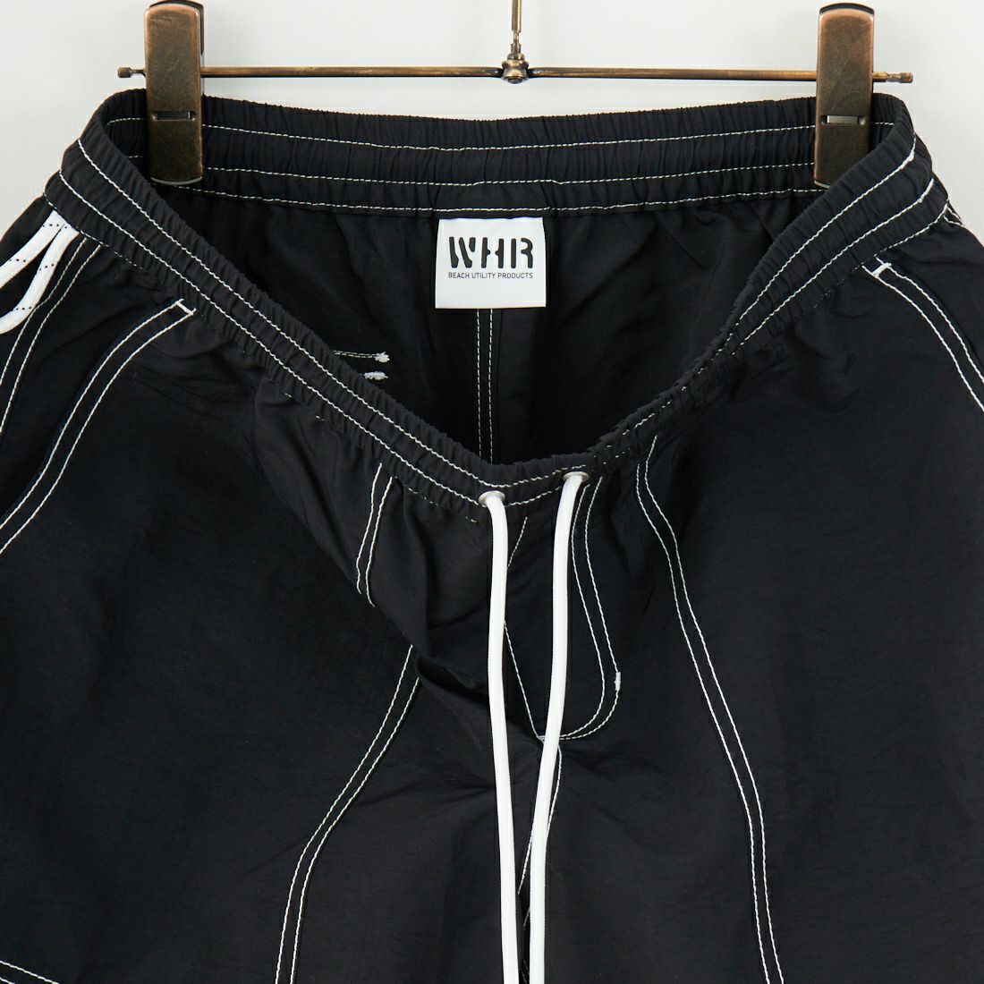 WHR [ダブルエイチアール] ナイロンショーツ [MWHR25S5013-S] 01 BLACK