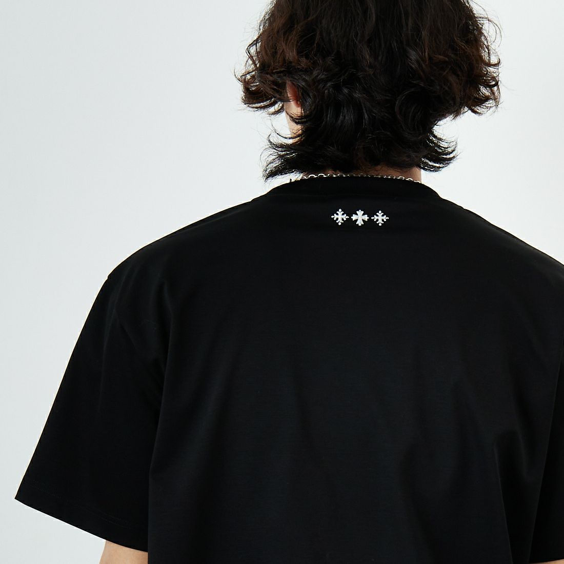 TATRAS [タトラス] SELO ハーフスリーブTシャツ [MTAT25S8195-M] BLACK &&モデル身長：179cm 着用サイズ：4&&