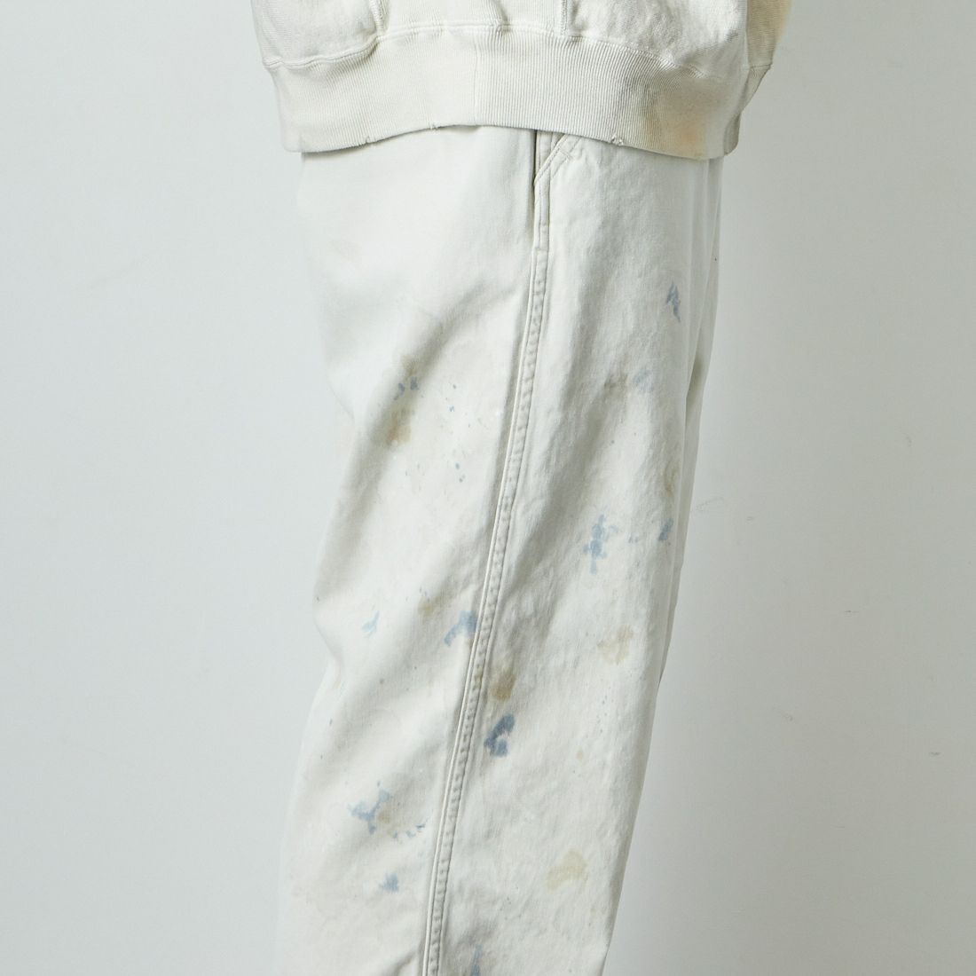 BOW WOW [バウワウ] ステインドワークトラウザー [BW251-SWT] O.BEIGE AG &&モデル身長：179cm 着用サイズ：L&&