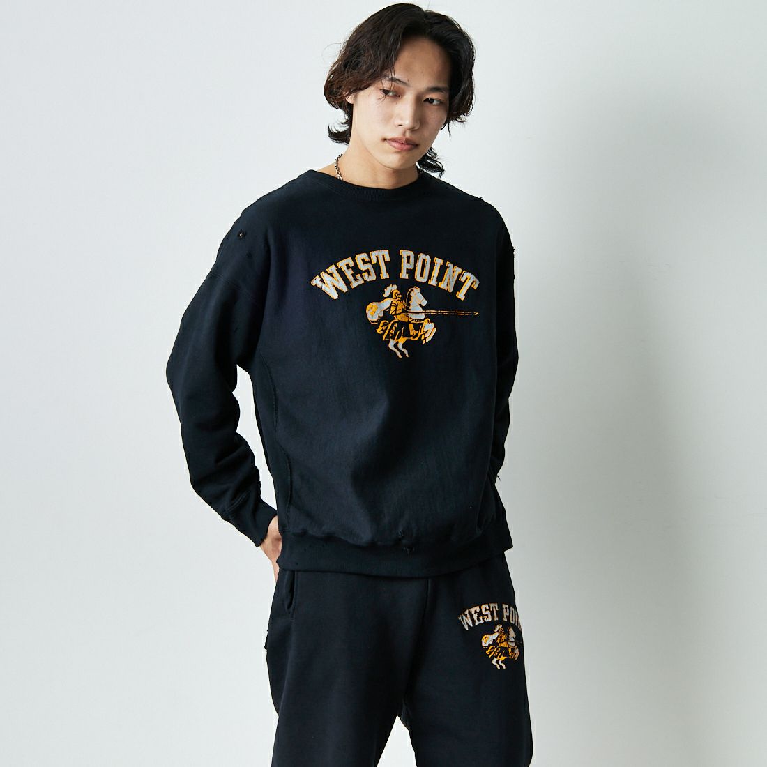 BLACK DAMA&&モデル身長：179cm 着用サイズ：L&&