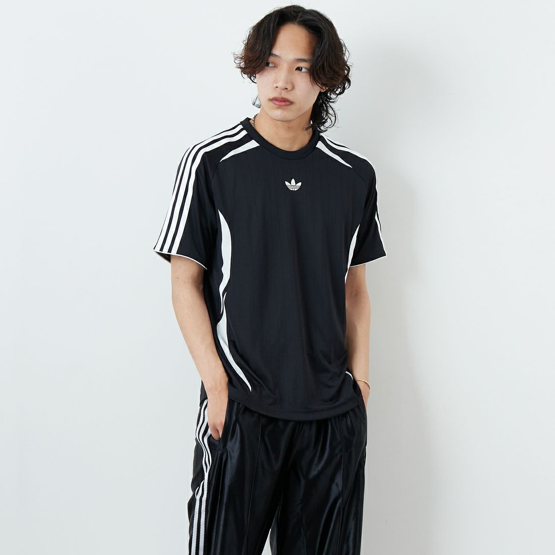 adidas Originals [アディダス オリジナルス] チームガイストTシャツ [KRX30] JC6229 &&モデル身長：179cm 着用サイズ：M&&