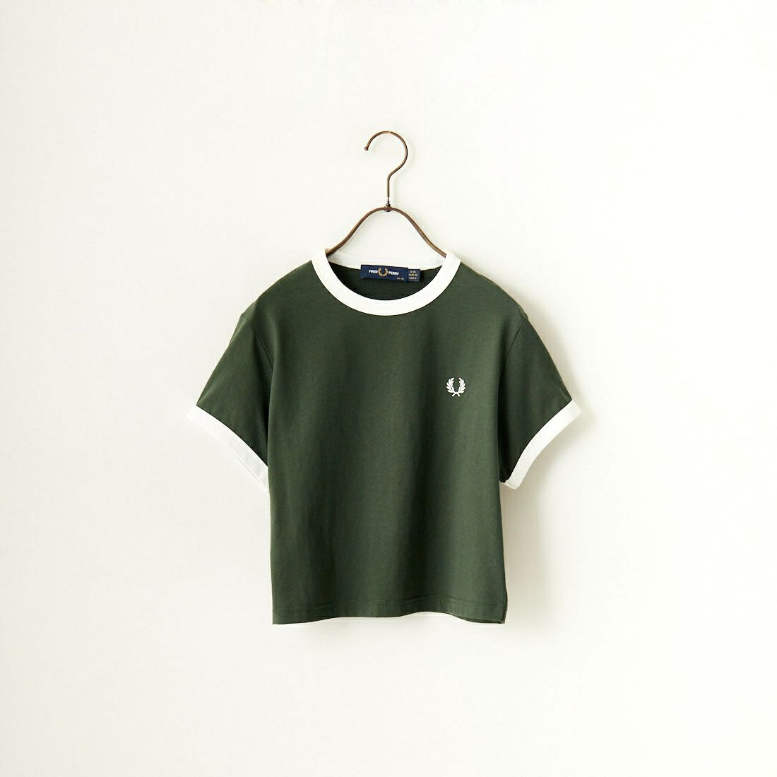 FRED PERRY [フレッドペリー] クロップド リンガーTシャツ [G9163] X89 COURT