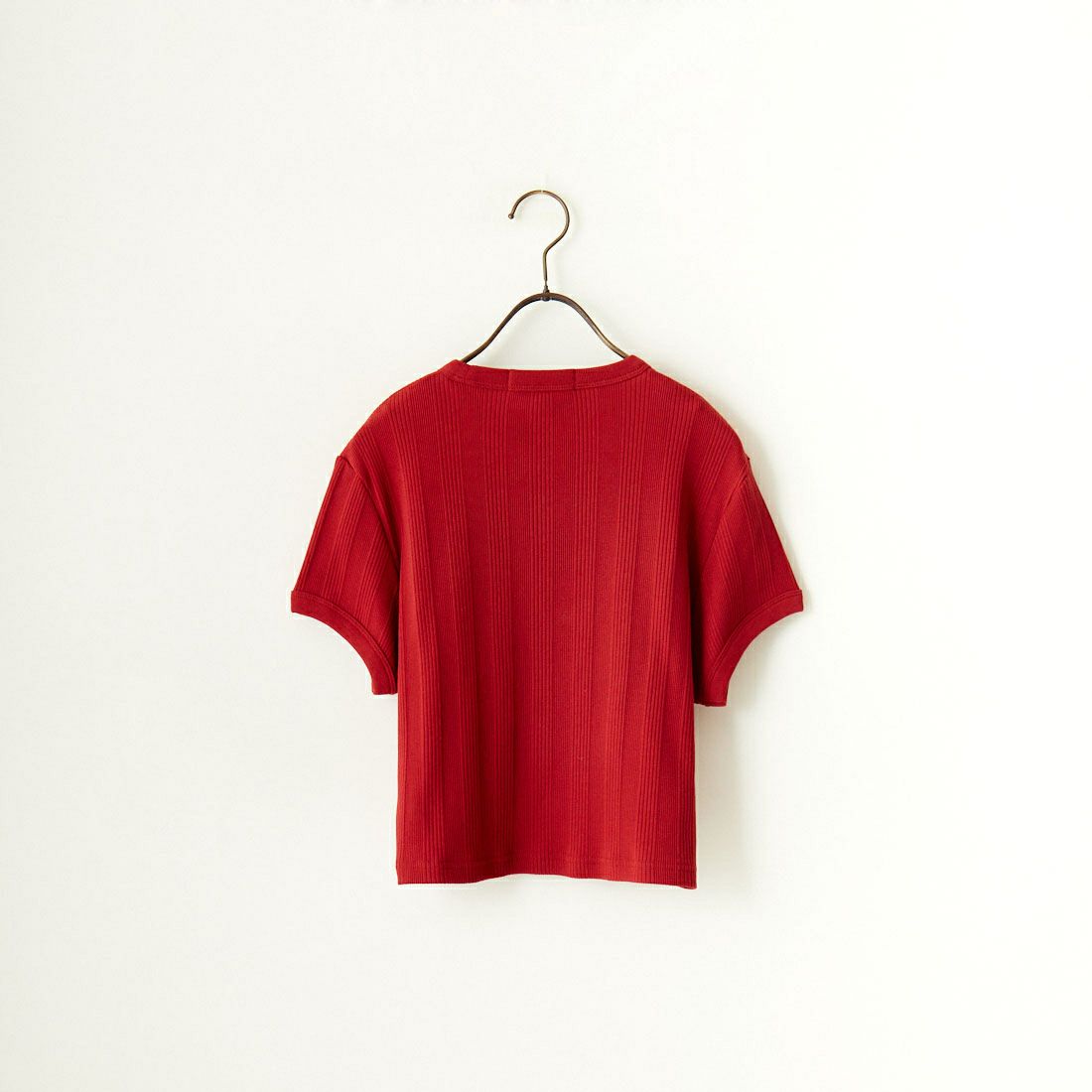FRED PERRY [フレッドペリー] クロップド リブTシャツ [G9168] M02 BURNT