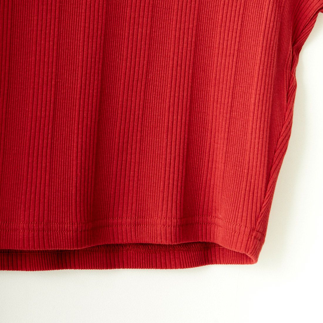 FRED PERRY [フレッドペリー] クロップド リブTシャツ [G9168] M02 BURNT