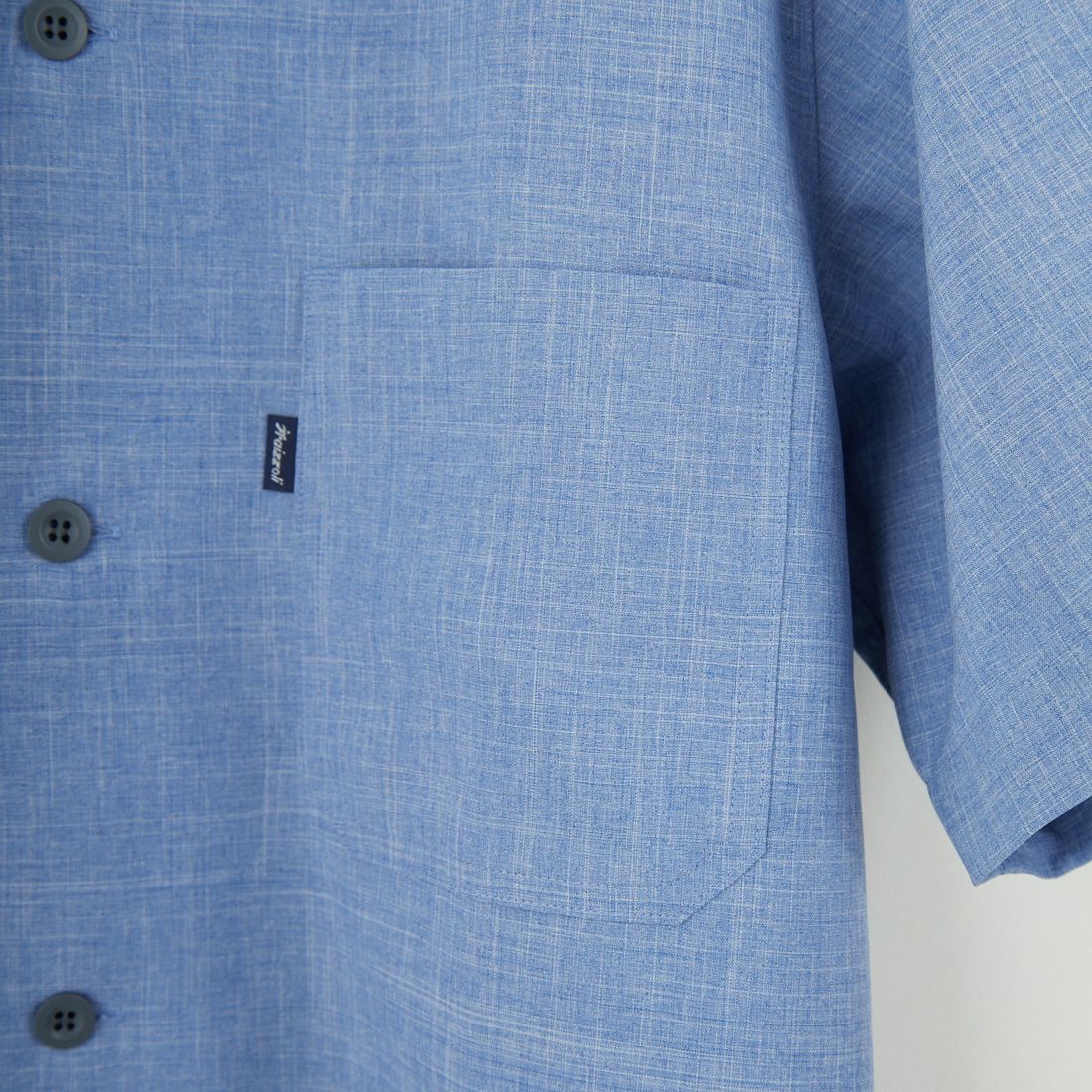 FRAIZZOLI [フライツォーリ] オープンカラーワークシャツ [FR251PC16011] BLUE