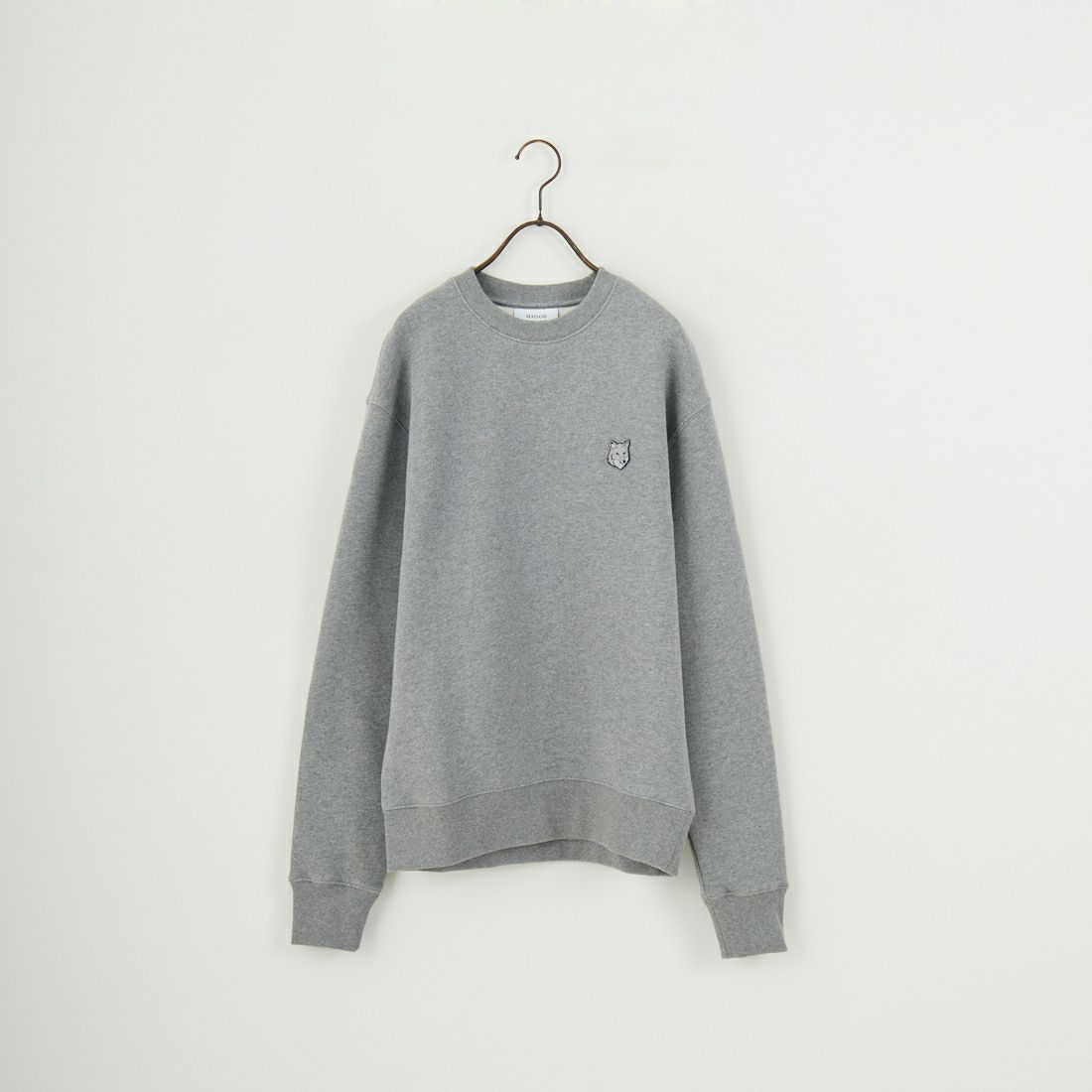MAISON KITSUNE [メゾン キツネ] ボールド フォックスヘッド パッチ コンフォート スウェットシャツ [MM00316KM0307] H131 MEDIU