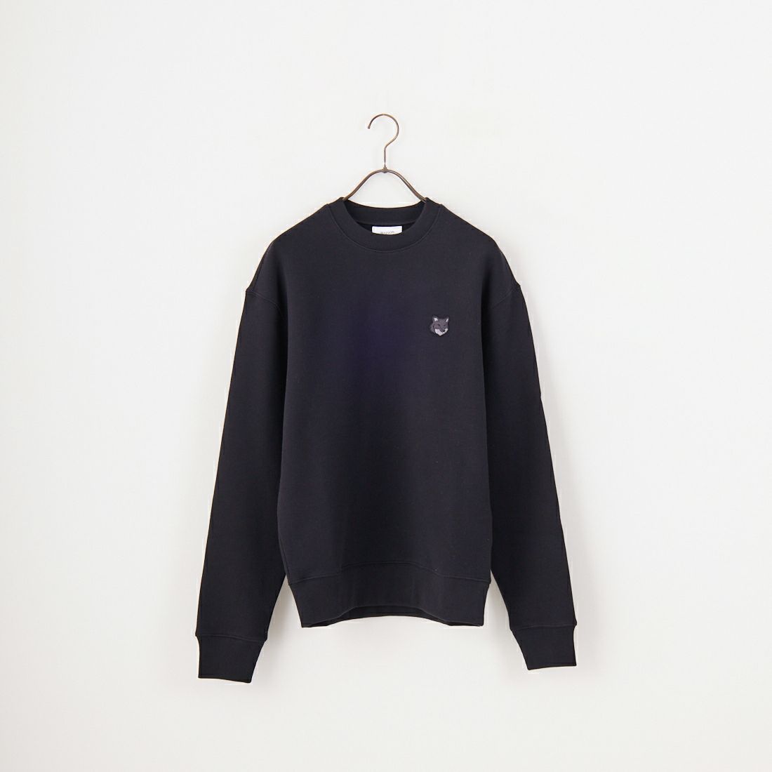 MAISON KITSUNE [メゾン キツネ] ボールド フォックスヘッド パッチ コンフォート スウェットシャツ [MM00316KM0307] P199 BLACK