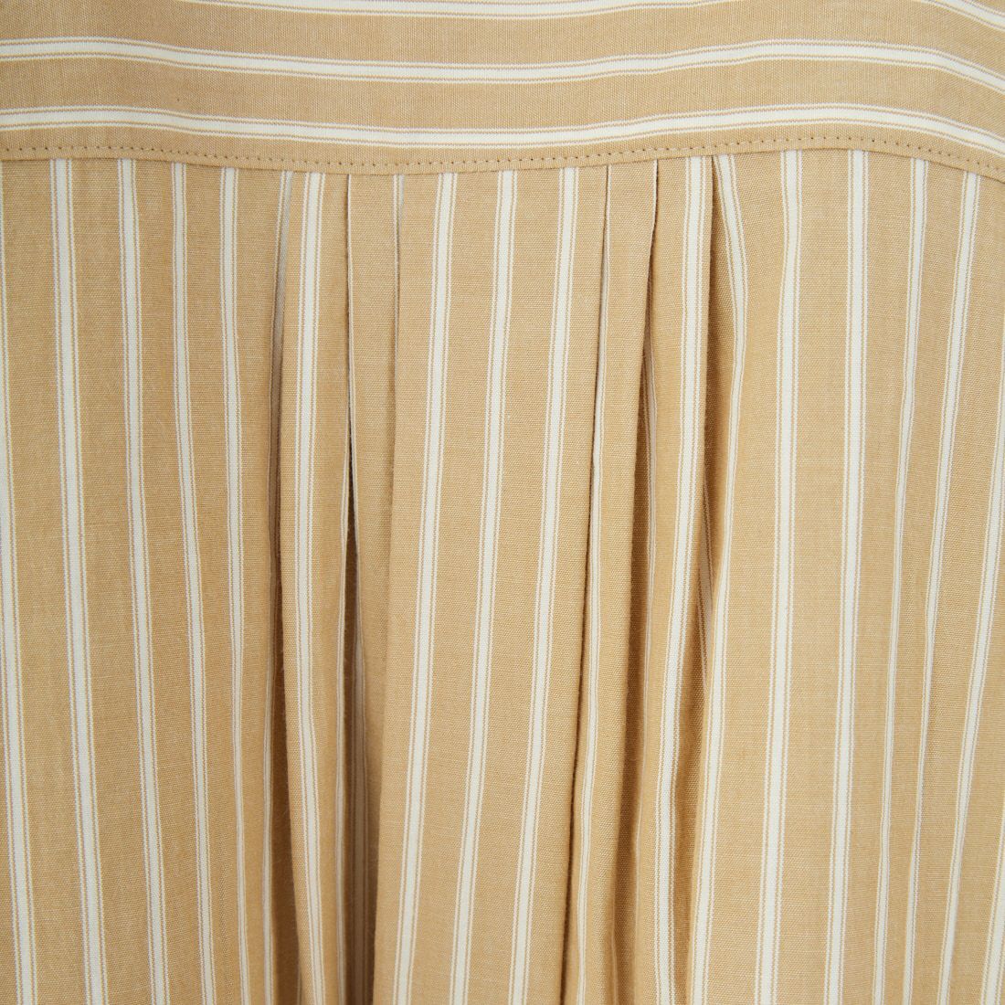 marmors [マルモア] バンドカラー ストライプブラウス [0225101029] BEIGE
