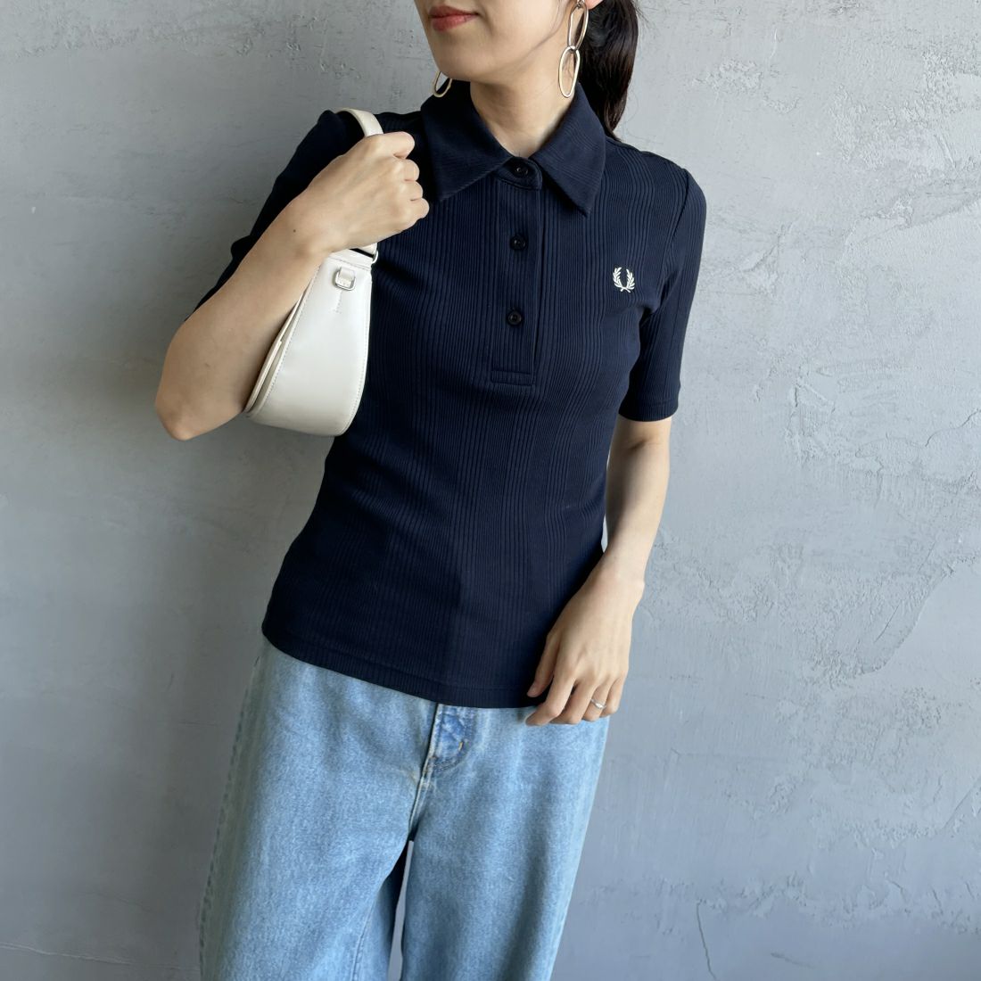 FRED PERRY [フレッドペリー] 別注 ツインティップライン リブ