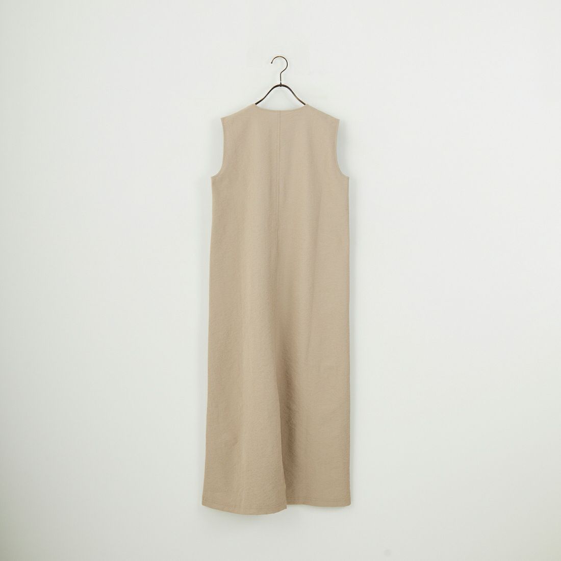 THOUSAND MILE [サウザンド マイル] 別注 シアサッカーハーフジップ ノースリーブワンピース [TM251SS50962-JF] BEIGE