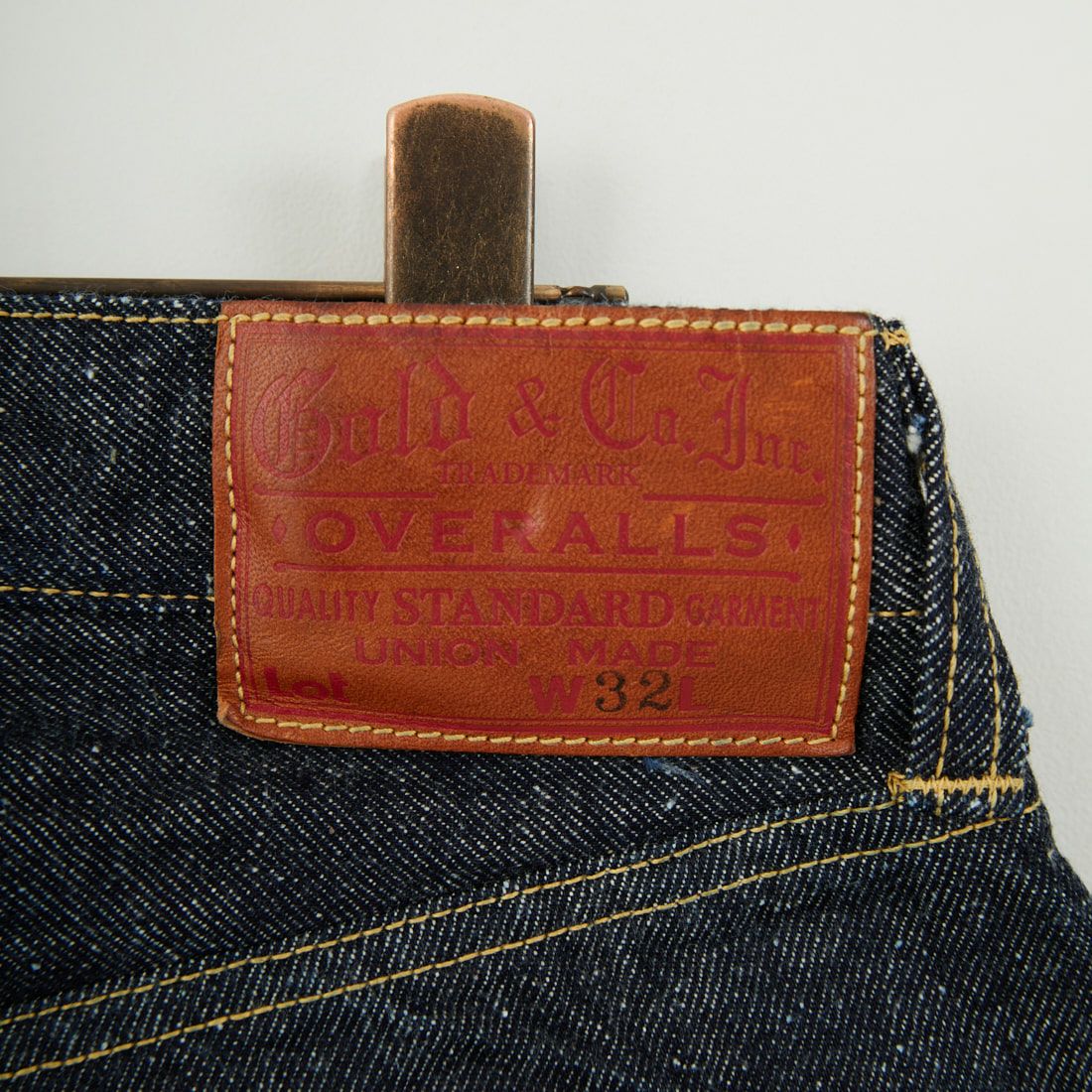 GOLD [ゴールド] 14オンス デニムワイドパンツ [GL42503A] 128 NAVY