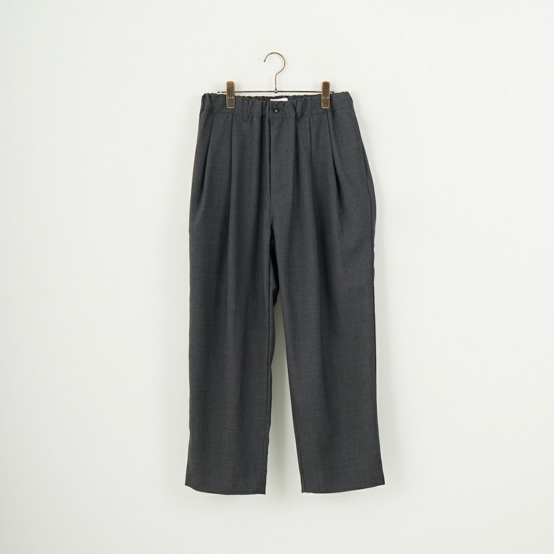 STILL BY HAND [スティルバイハンド] 別注 ツータックテーパードパンツ [2501JF-EX02-JF] CHARCOAL