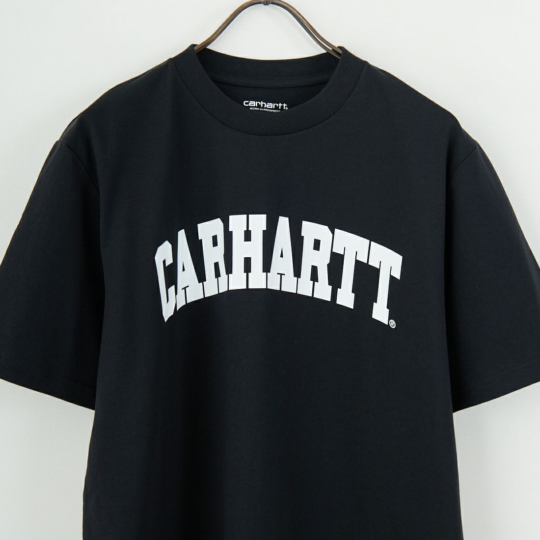 carhartt WIP [カーハートダブリューアイピー] ショートスリーブユニバーシティTシャツ [I034851] BLACK/WHIT