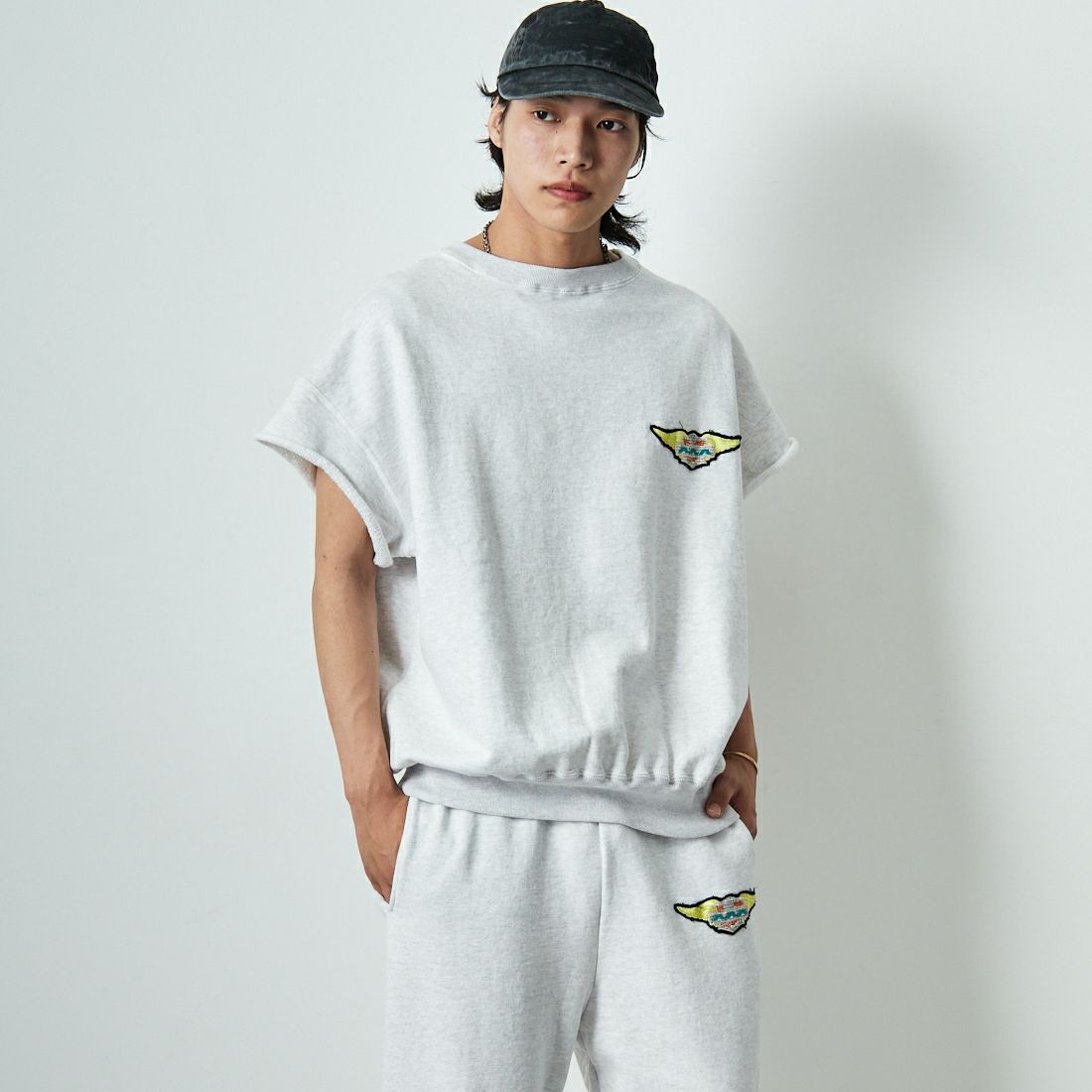 M.GRAY&&モデル身長：179cm 着用サイズ：XL&&