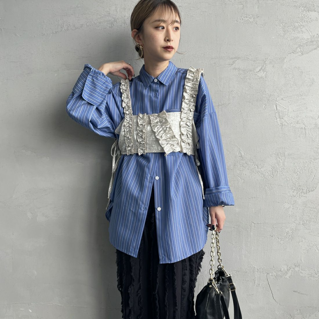 02 OFF&&モデル身長：150cm 着用サイズ：F&&