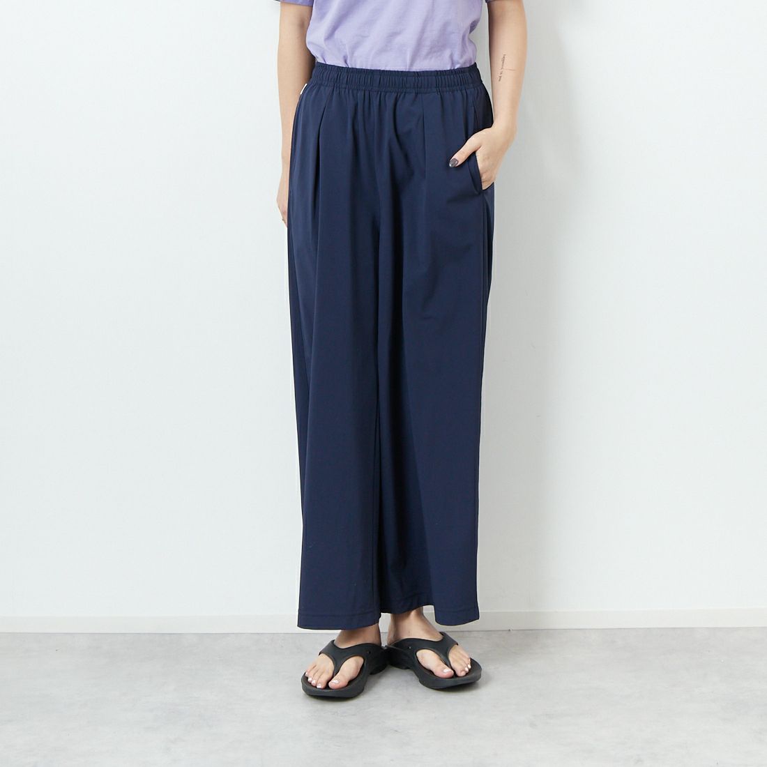 5004 NAVY&&モデル身長：167cm 着用サイズ：F&&