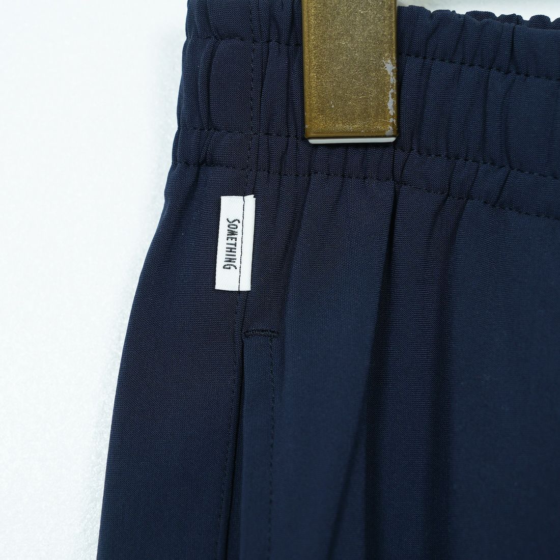 SOMETHING [サムシング] ウエストゴムSLワイドパンツ [SN9005] 5004 NAVY