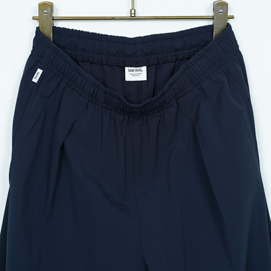 SOMETHING [サムシング] ウエストゴムSLワイドパンツ [SN9005] 5004 NAVY