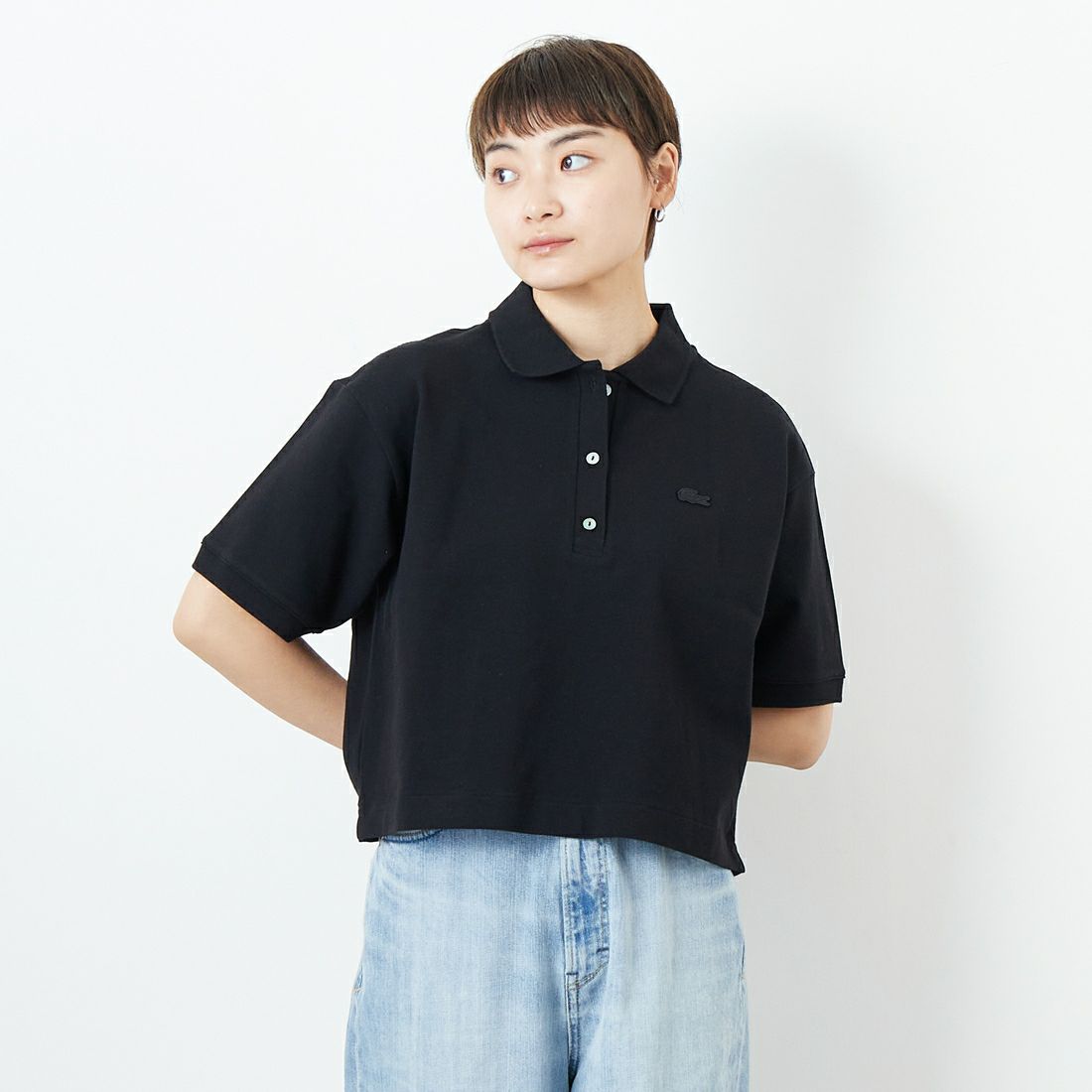 031 BLACK&&モデル身長：160cm 着用サイズ：36&&
