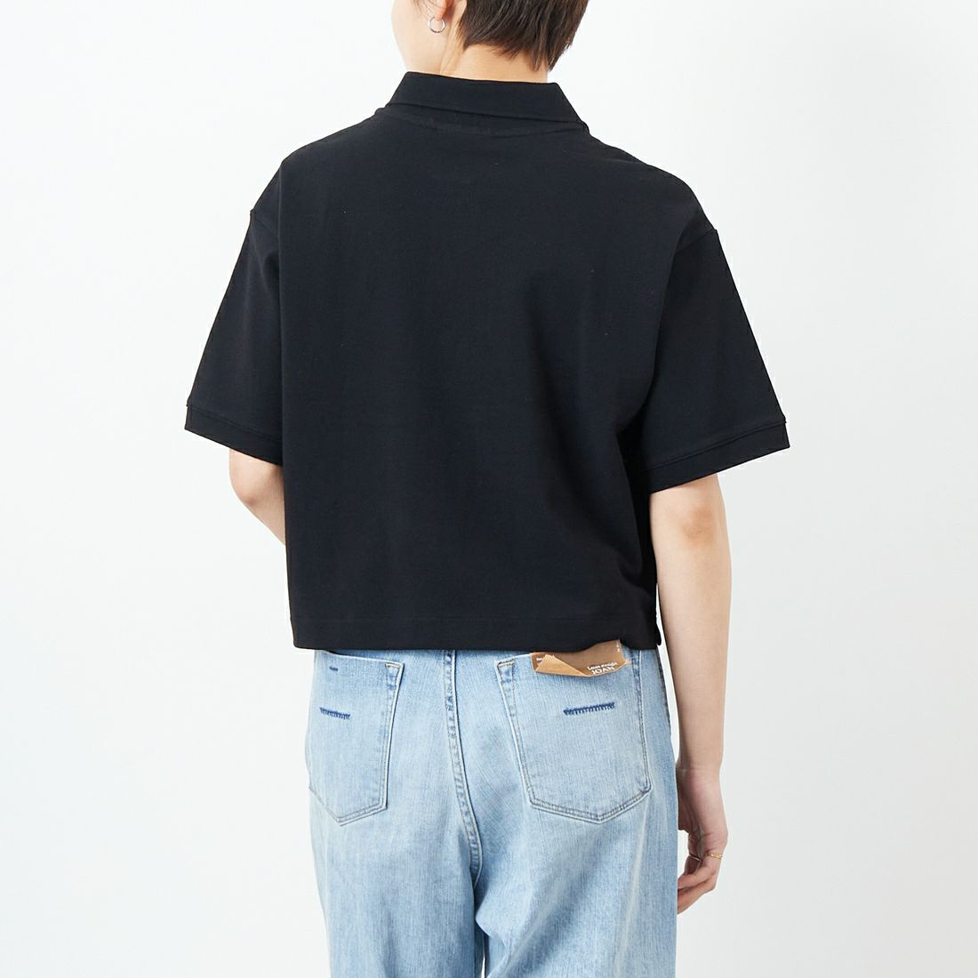 LACOSTE [ラコステ] ポロシャツ [PF007] 031 BLACK &&モデル身長：160cm 着用サイズ：36&&