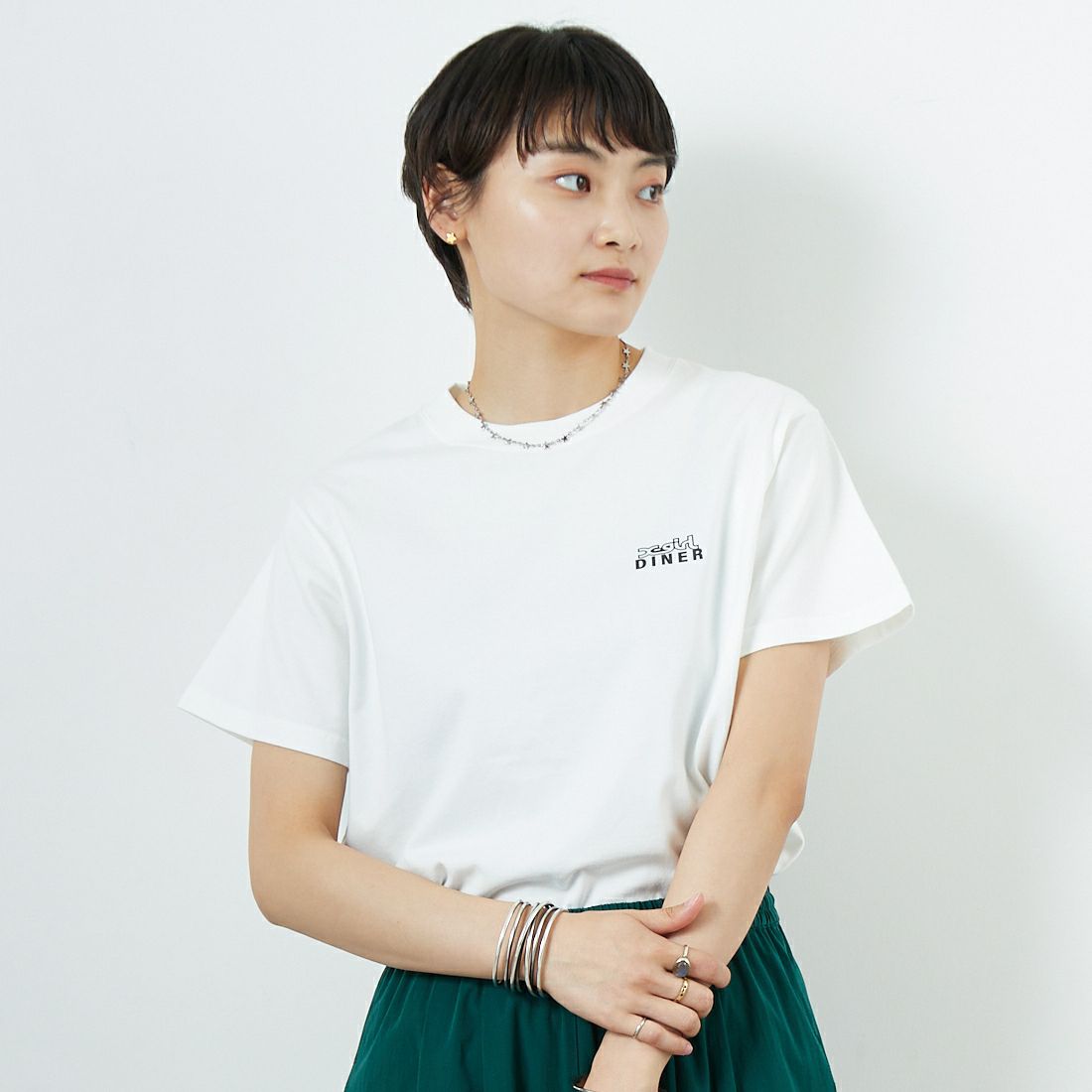 X-girl [エックスガール] ショートスリーブ プリントTシャツ [105251011015] BLACK