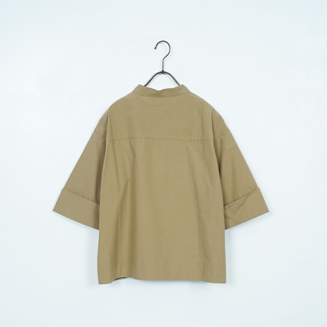 Gymphlex [ジムフレックス] スタンドカラー半袖シャツ [GY-B0368TYO] BEIGE