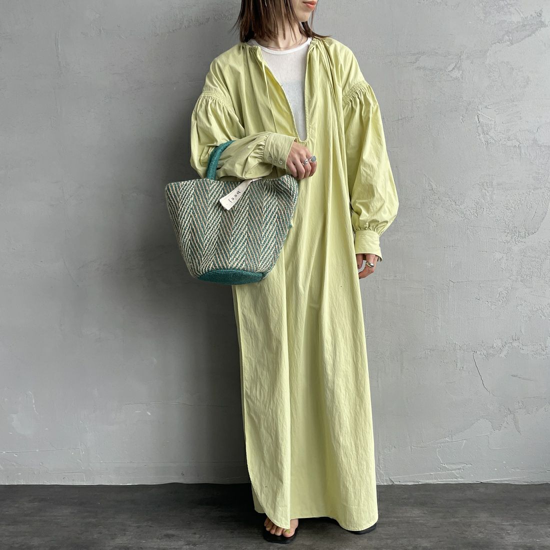 beej [ビージ] ジュートミックス 3パネルバッグ [25SS-PWMI-IT013] L.GRAY